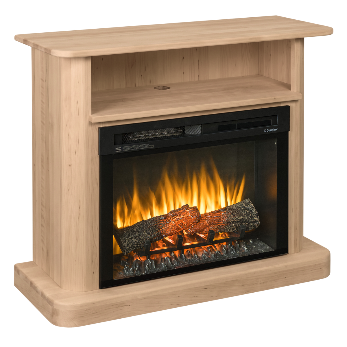 Hoosier Timbercraft Vista Brown Maple Fireplace
