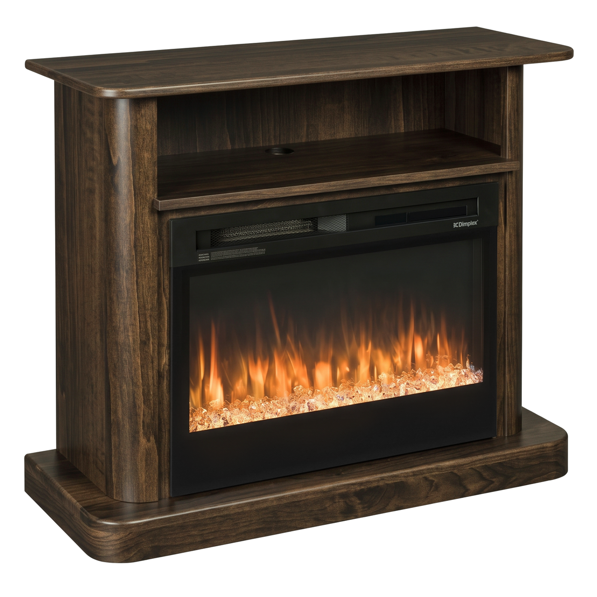 Hoosier Timbercraft Vista Brown Maple Fireplace