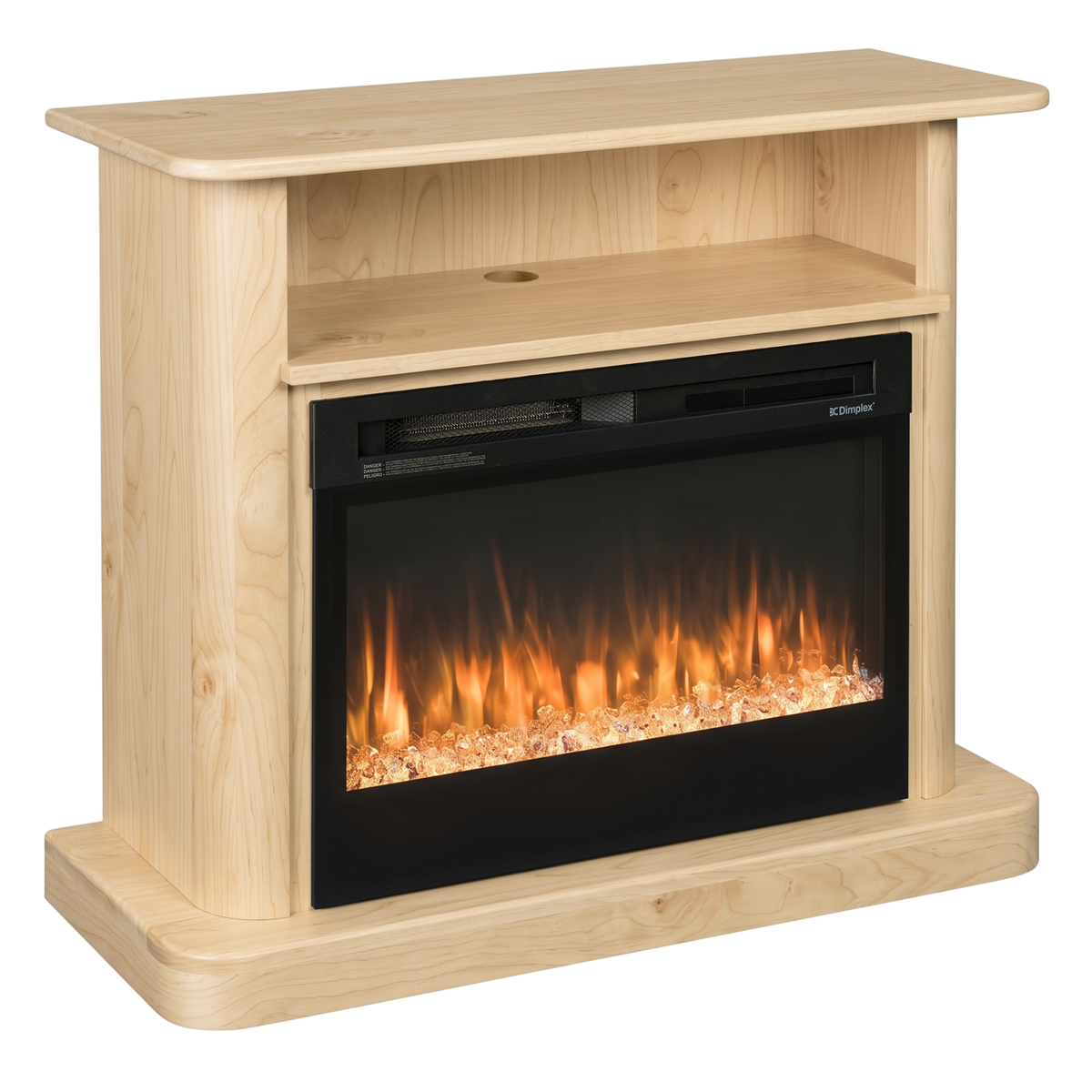 Hoosier Timbercraft Vista Brown Maple Fireplace