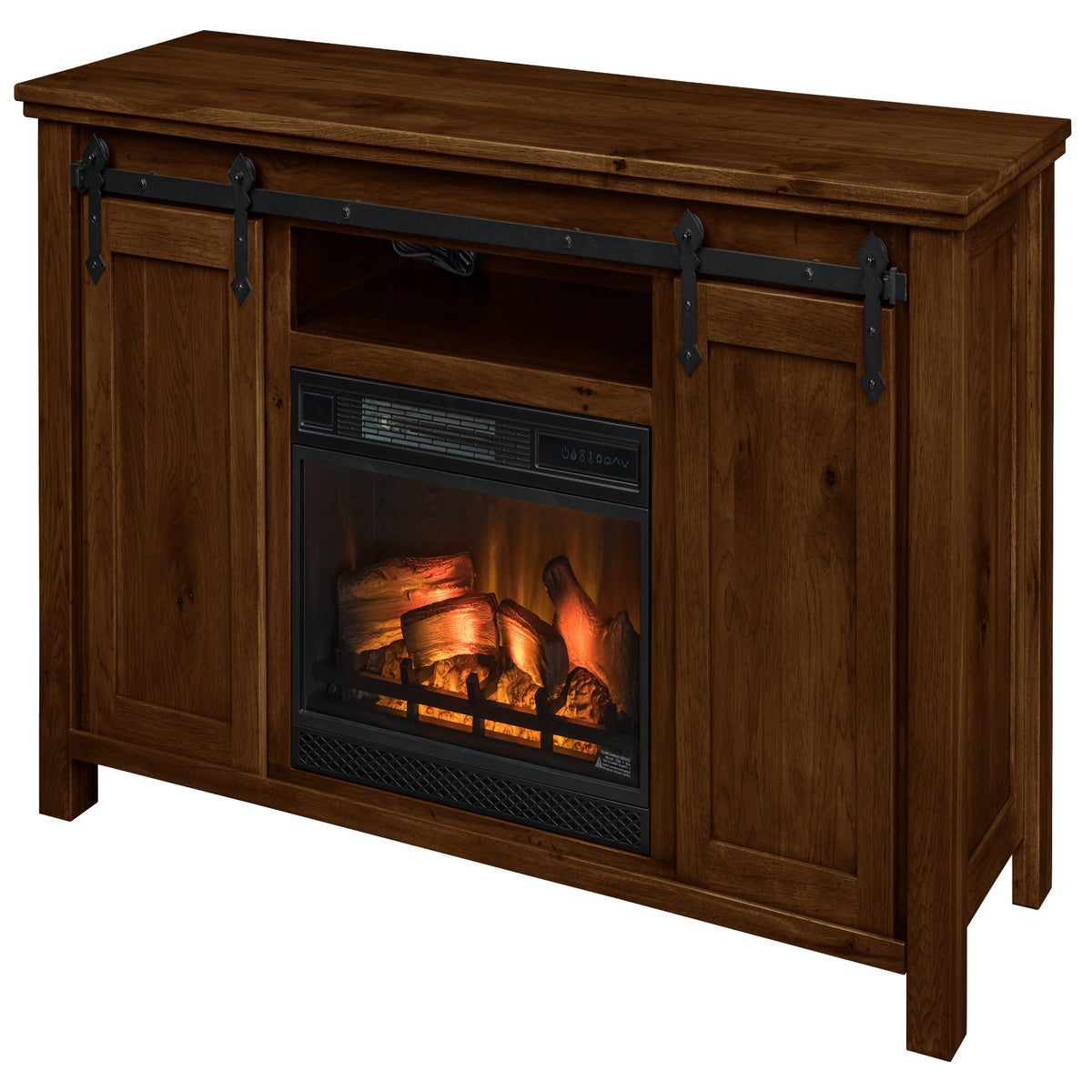Harrow Fireplace Entertainment Center in Asbury Stain