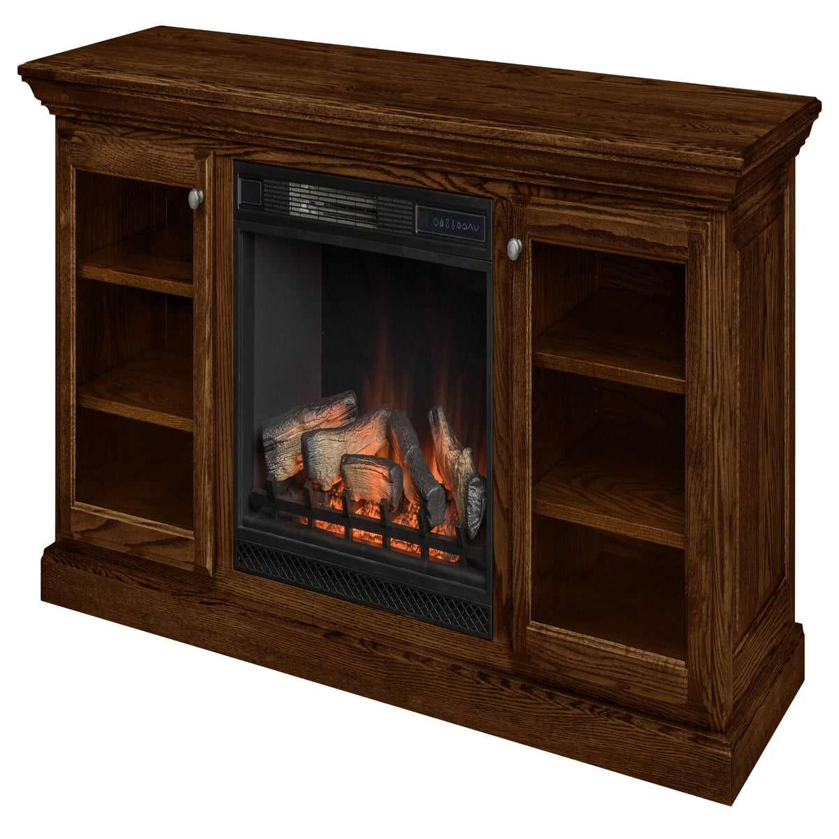 Hartwell Fireplace Entertainment Center in Asbury Stain