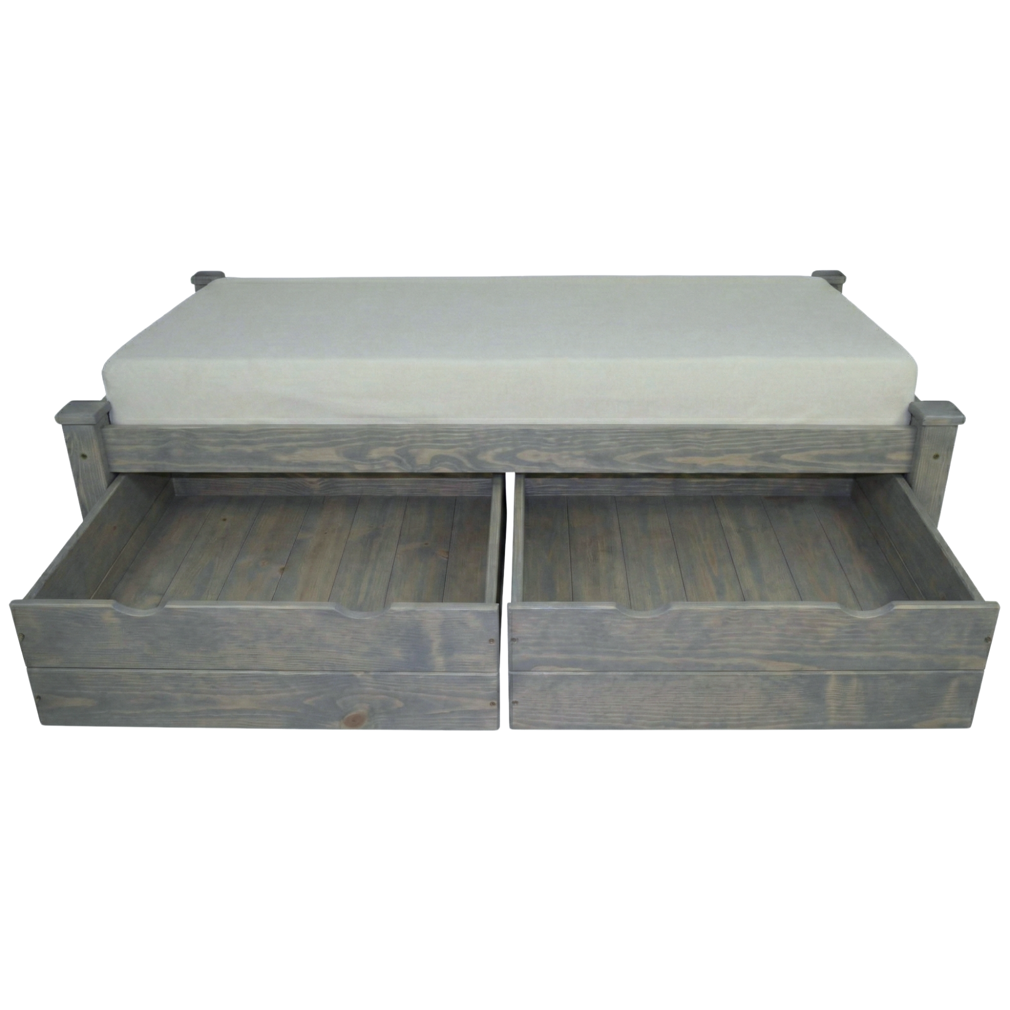 Versaloft Homestead Amish Made Bed Frame with 2-Piece Drawers