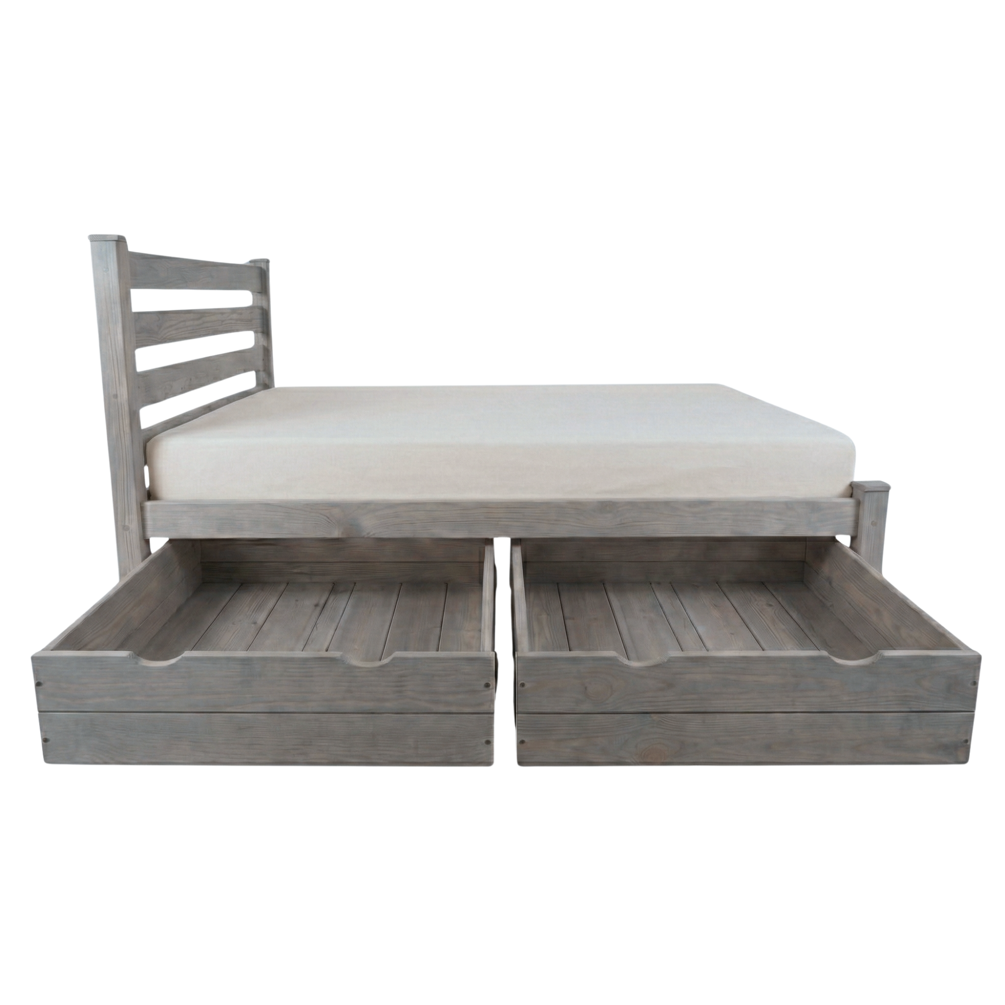 Versaloft Homestead Amish Made Bed Frame with Headboard and 2-Piece Drawers