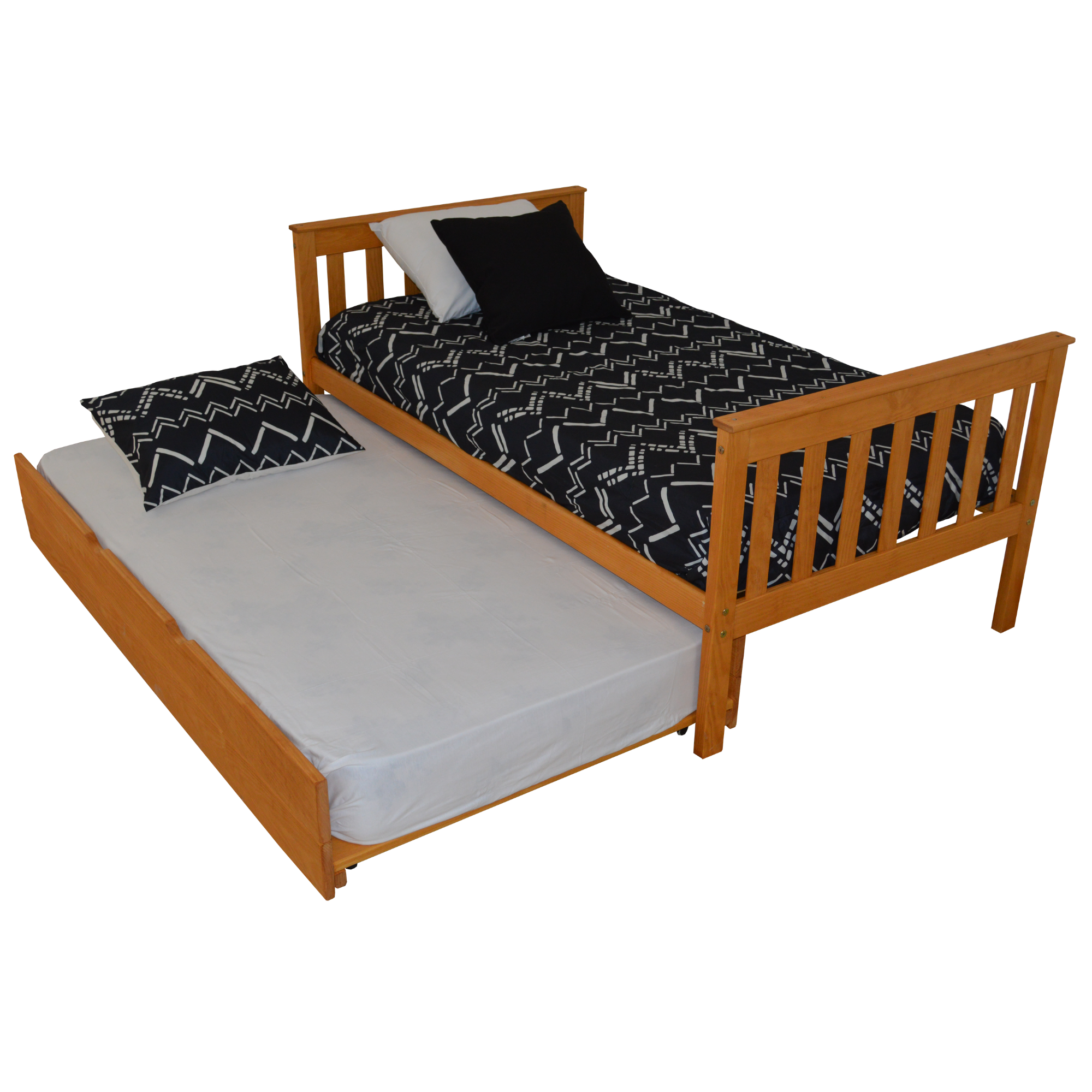 Versaloft Mission Amish Made Bed Frame with Trundle Unit