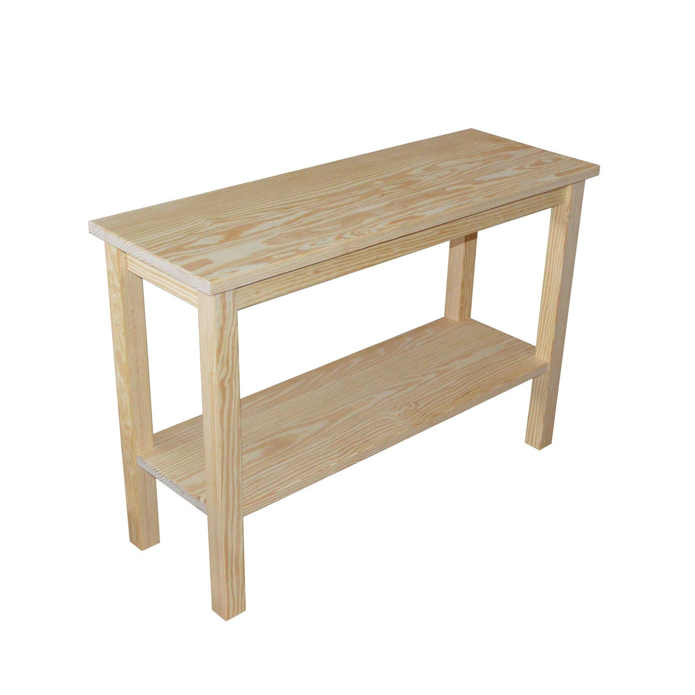 Versaloft Amish Made Wood Console Table with Shelf