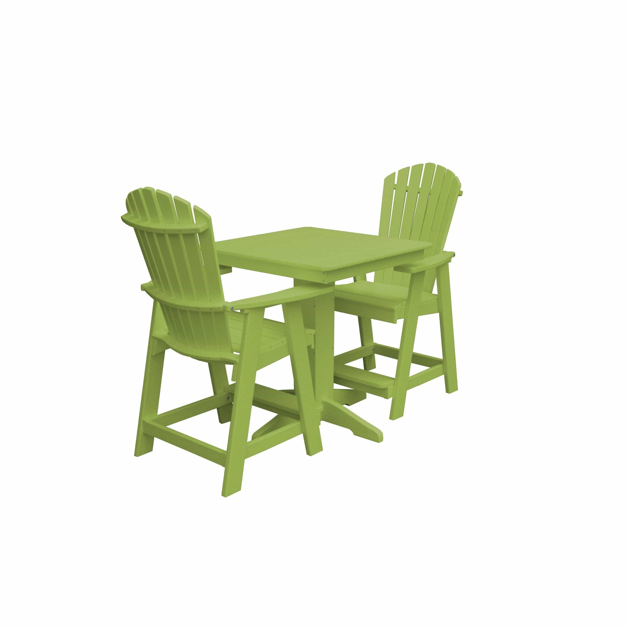 Keystone Amish Co. Sunburst 2-Person Counter Height Poly Dining Set