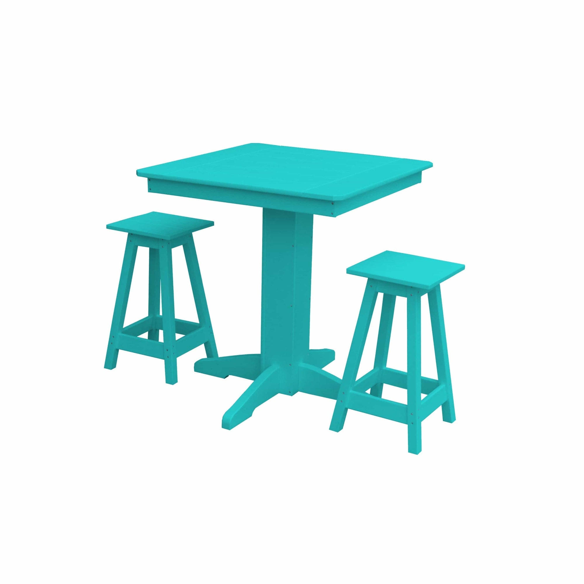 Keystone Amish Co. Riley 3-Piece Outdoor Poly Counter Height Dining Set