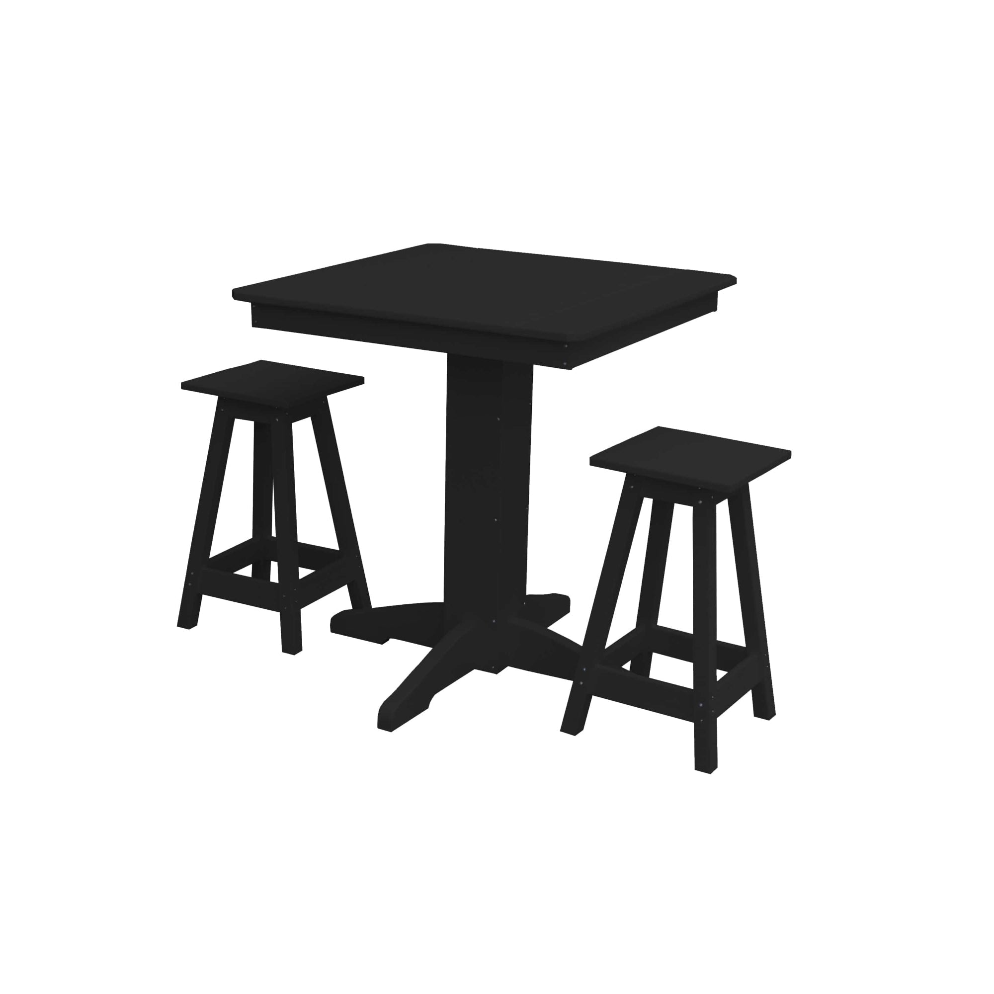 Keystone Amish Co. Riley 3-Piece Outdoor Poly Counter Height Dining Set