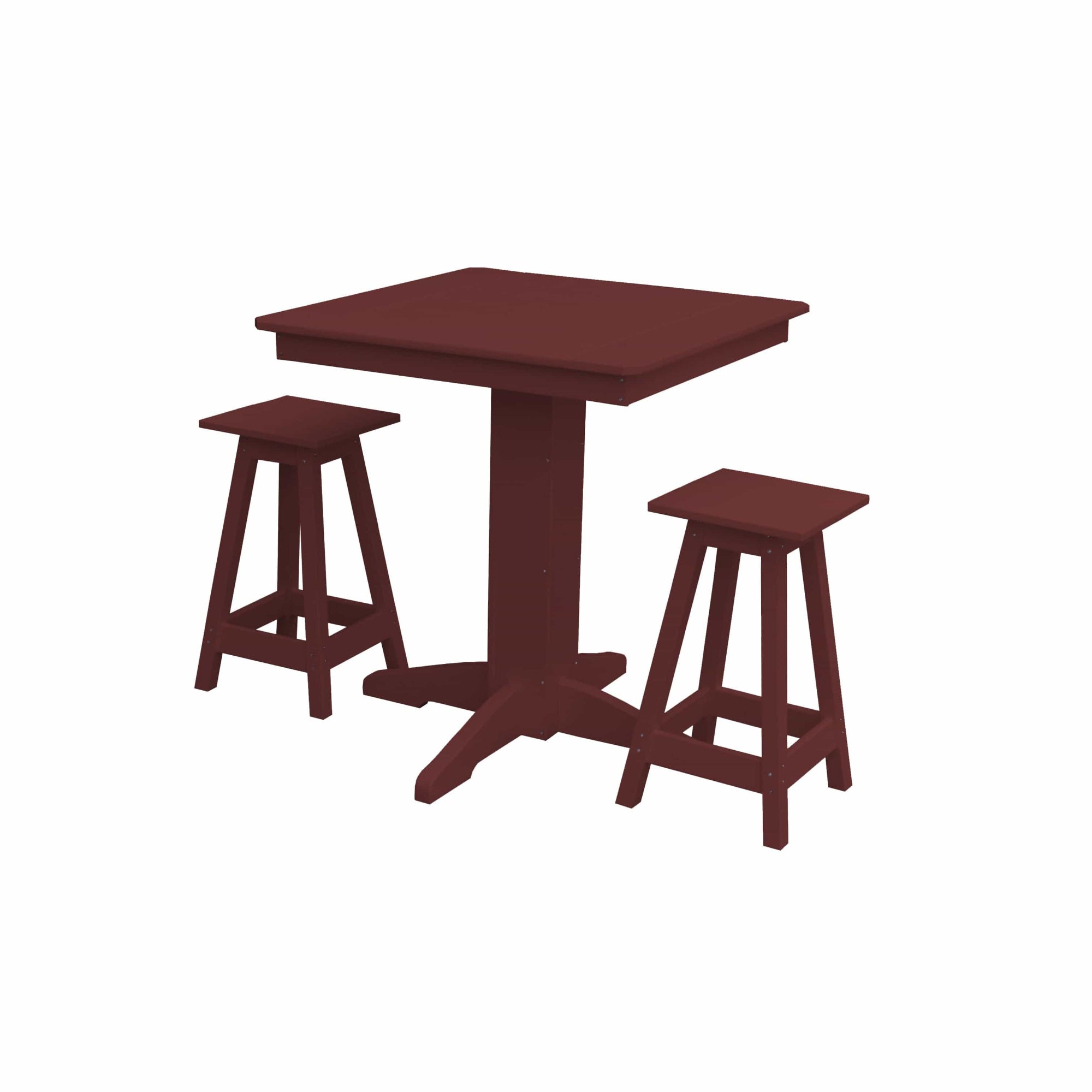 Keystone Amish Co. Riley 3-Piece Outdoor Poly Counter Height Dining Set