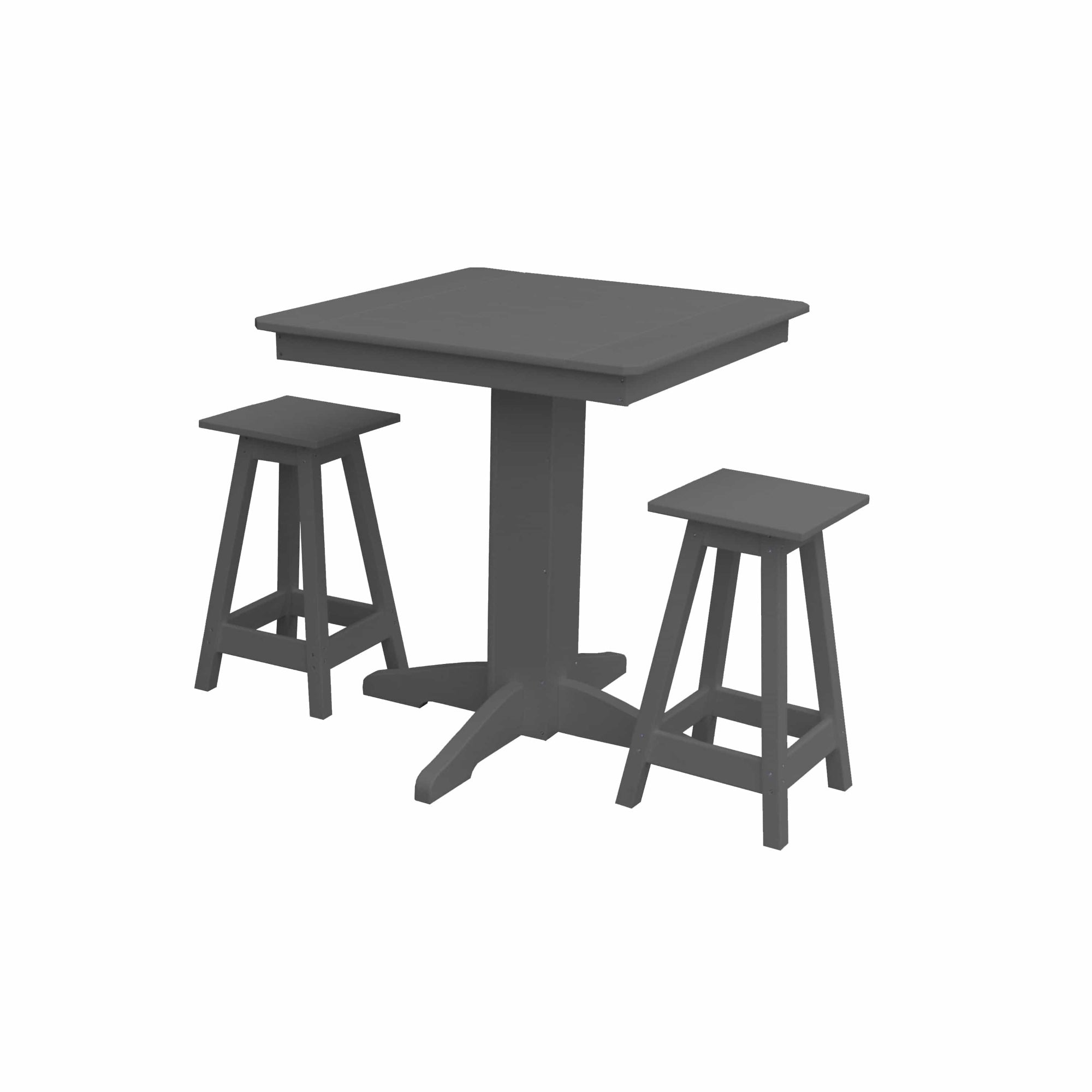 Keystone Amish Co. Riley 3-Piece Outdoor Poly Counter Height Dining Set