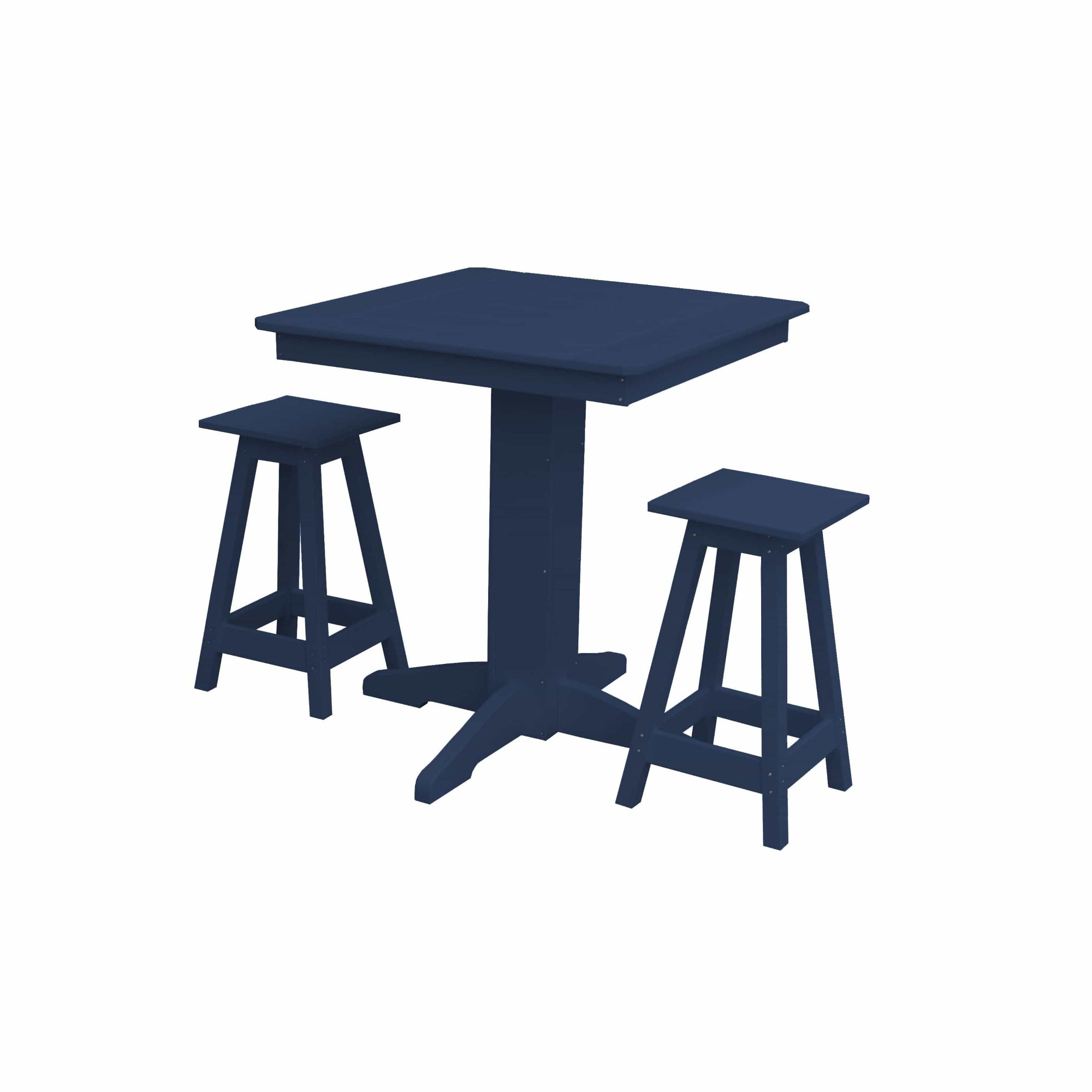 Keystone Amish Co. Riley 3-Piece Outdoor Poly Counter Height Dining Set