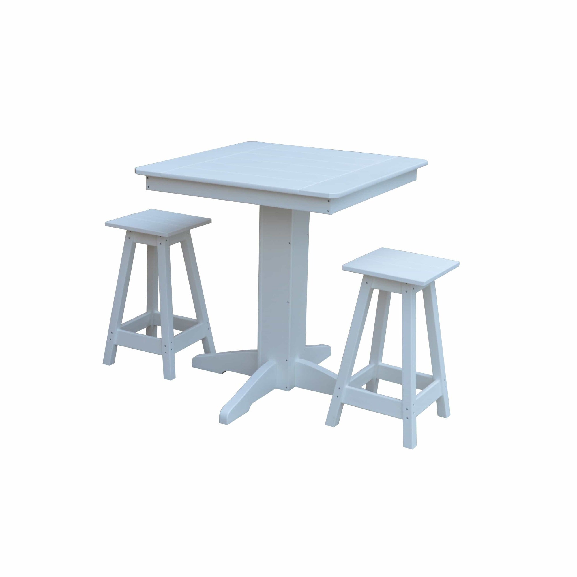 Keystone Amish Co. Riley 3-Piece Outdoor Poly Counter Height Dining Set