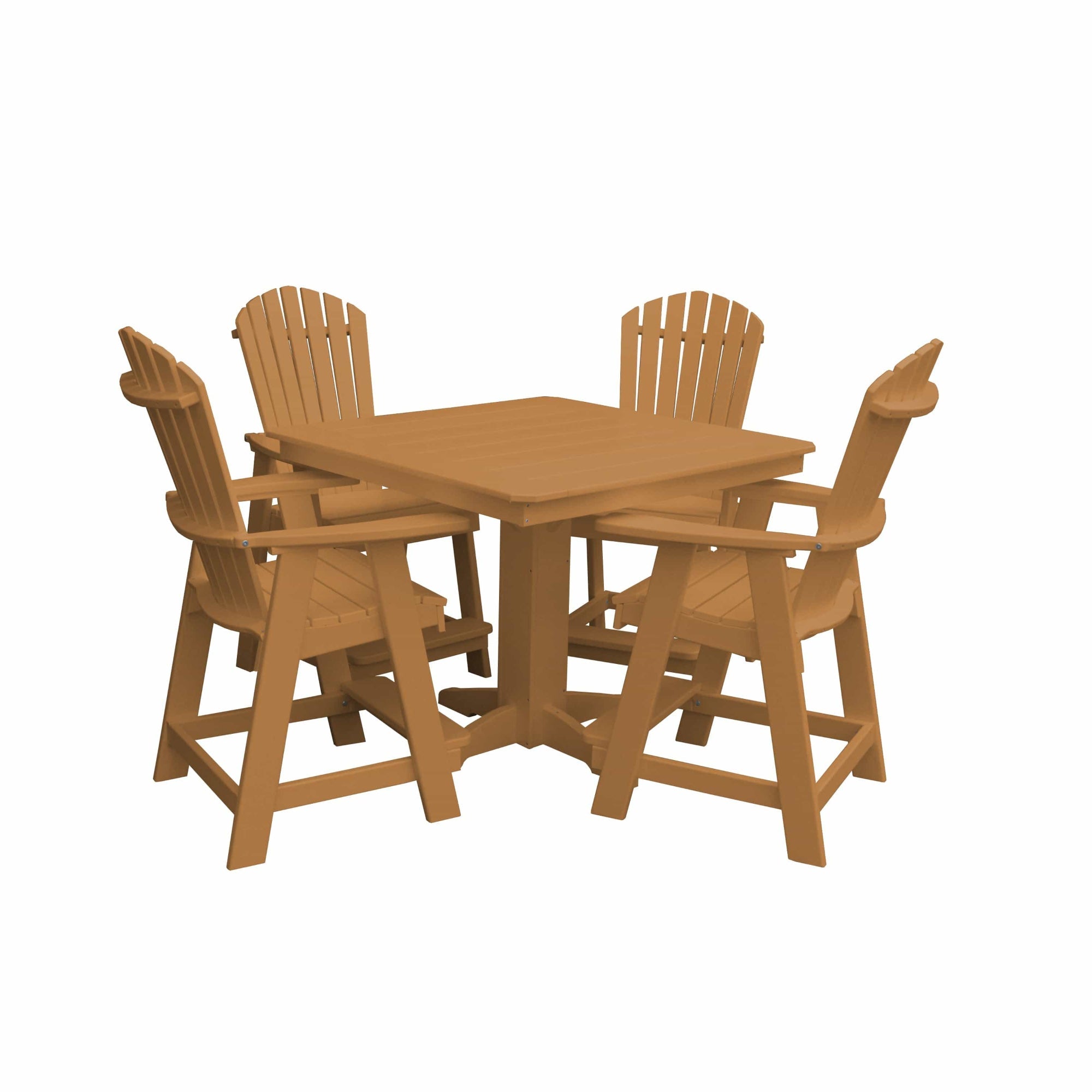 Keystone Amish Co. Sunburst 5-Piece Counter Height Poly Dining Set