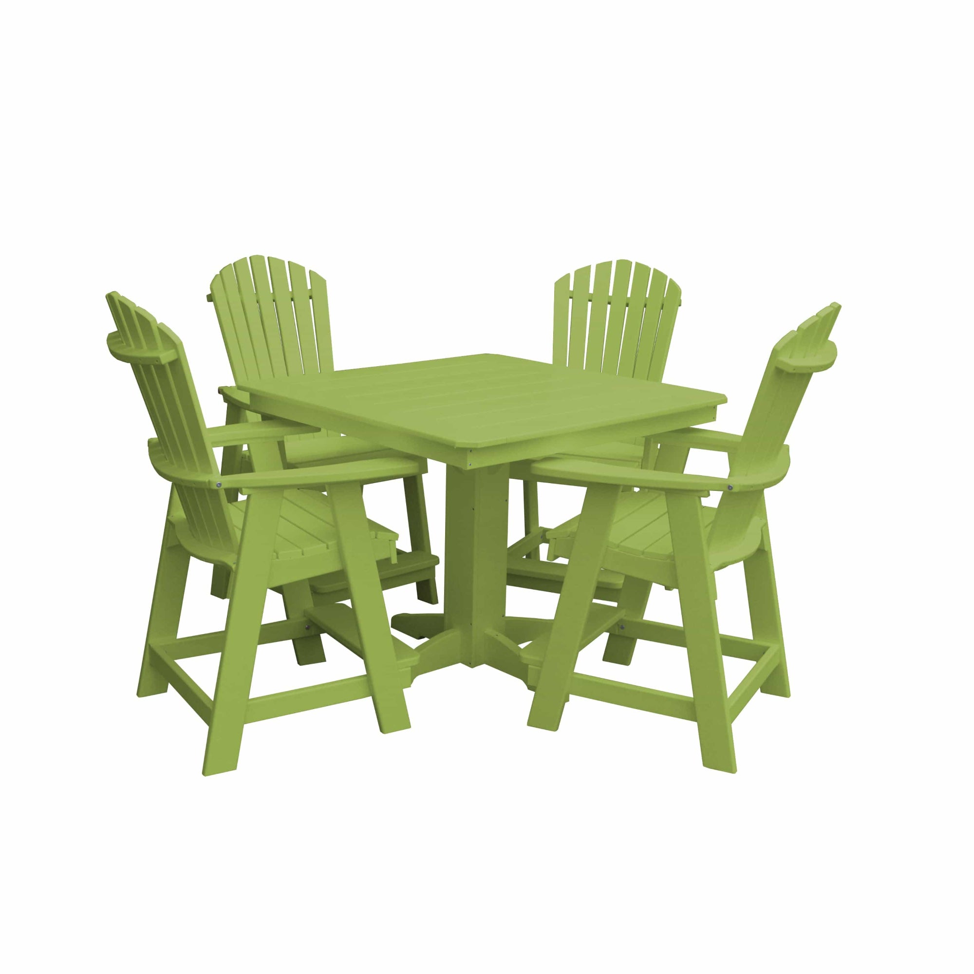 Keystone Amish Co. Sunburst 5-Piece Counter Height Poly Dining Set