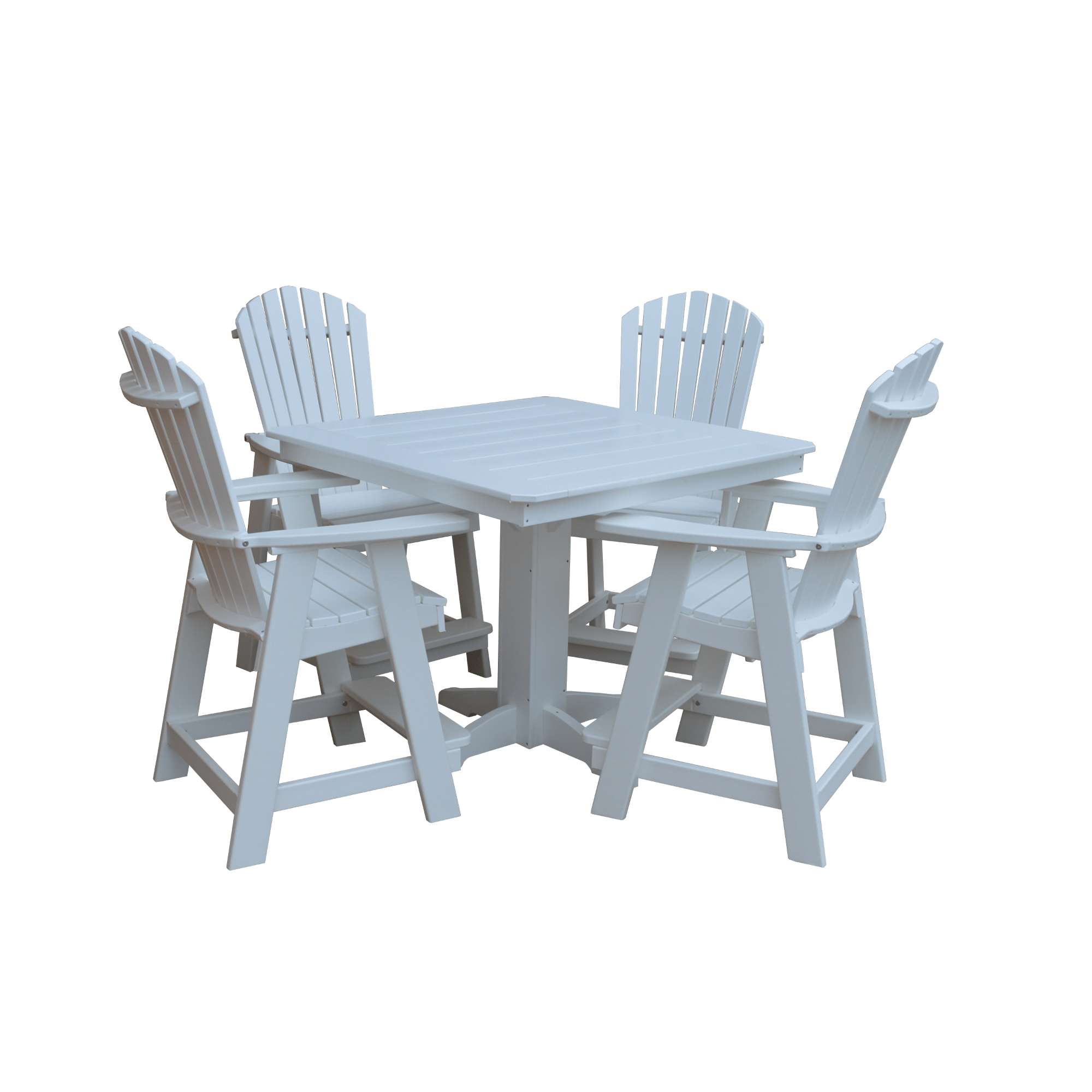 Keystone Amish Co. Sunburst 5-Piece Counter Height Poly Dining Set