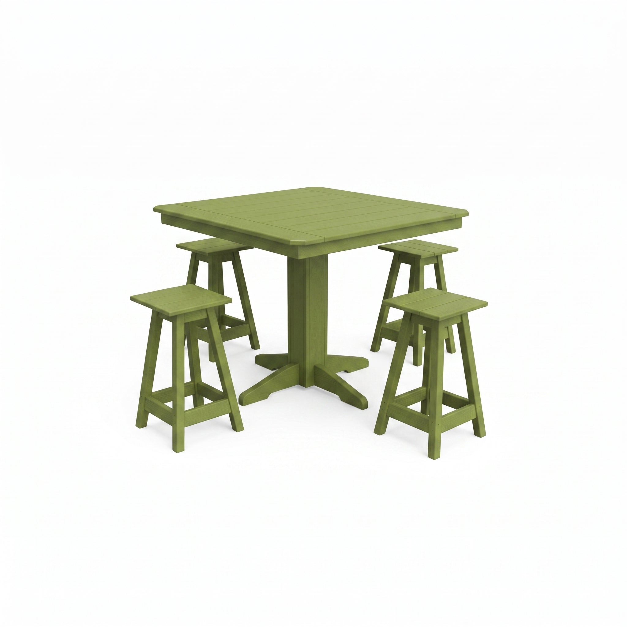 Keystone Amish Co. Riley 5-Piece Poly Counter Height Barstool Dining Set