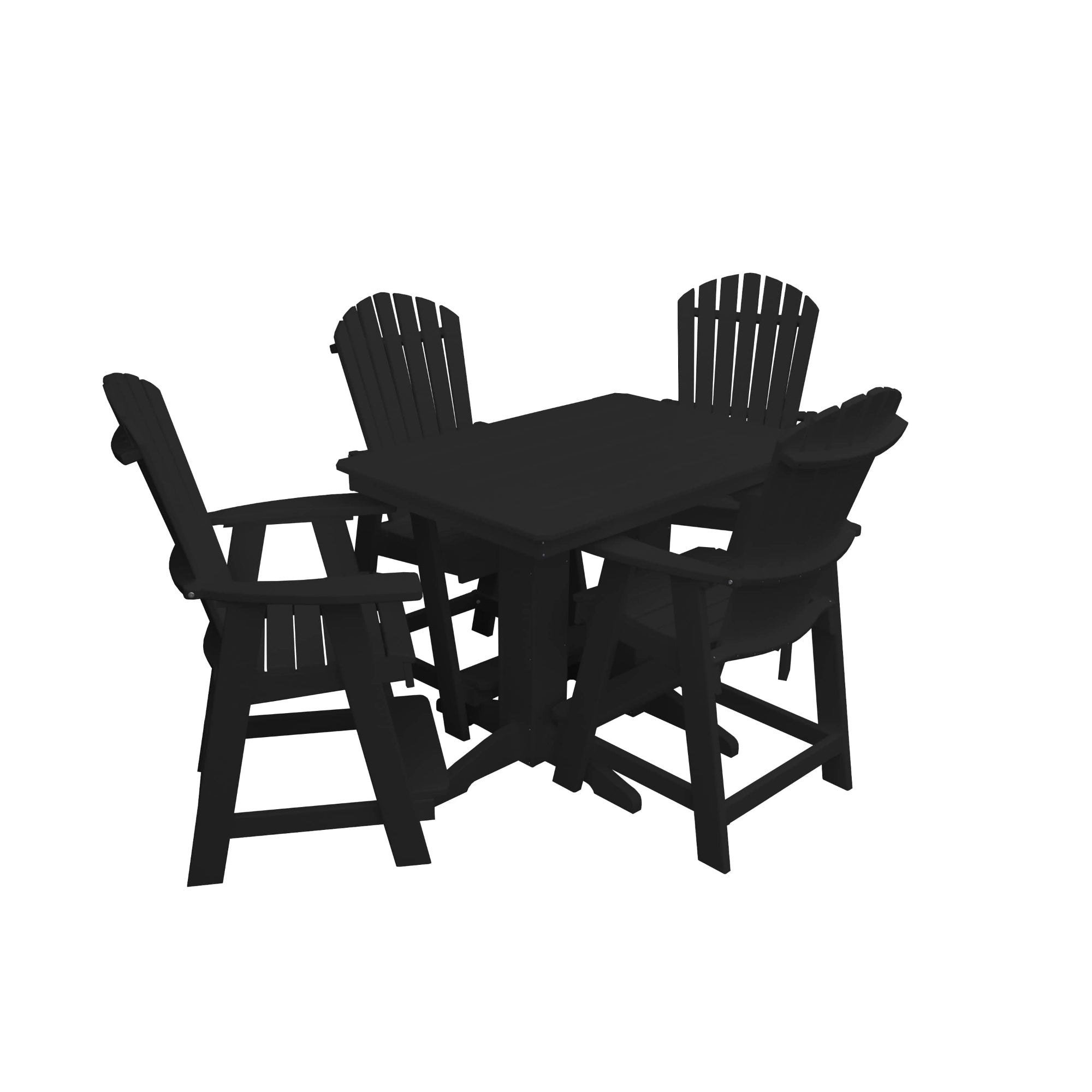 Keystone Amish Co. Sunburst 4-Person Counter Height Poly Dining Set