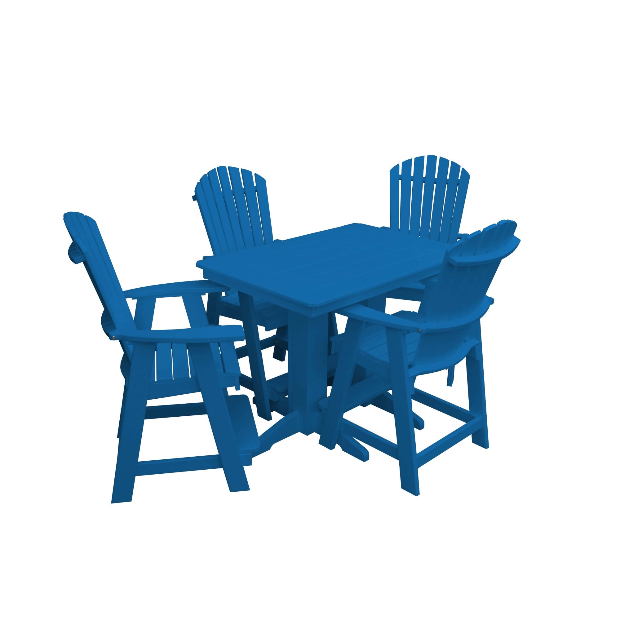 Keystone Amish Co. Sunburst 4-Person Counter Height Poly Dining Set