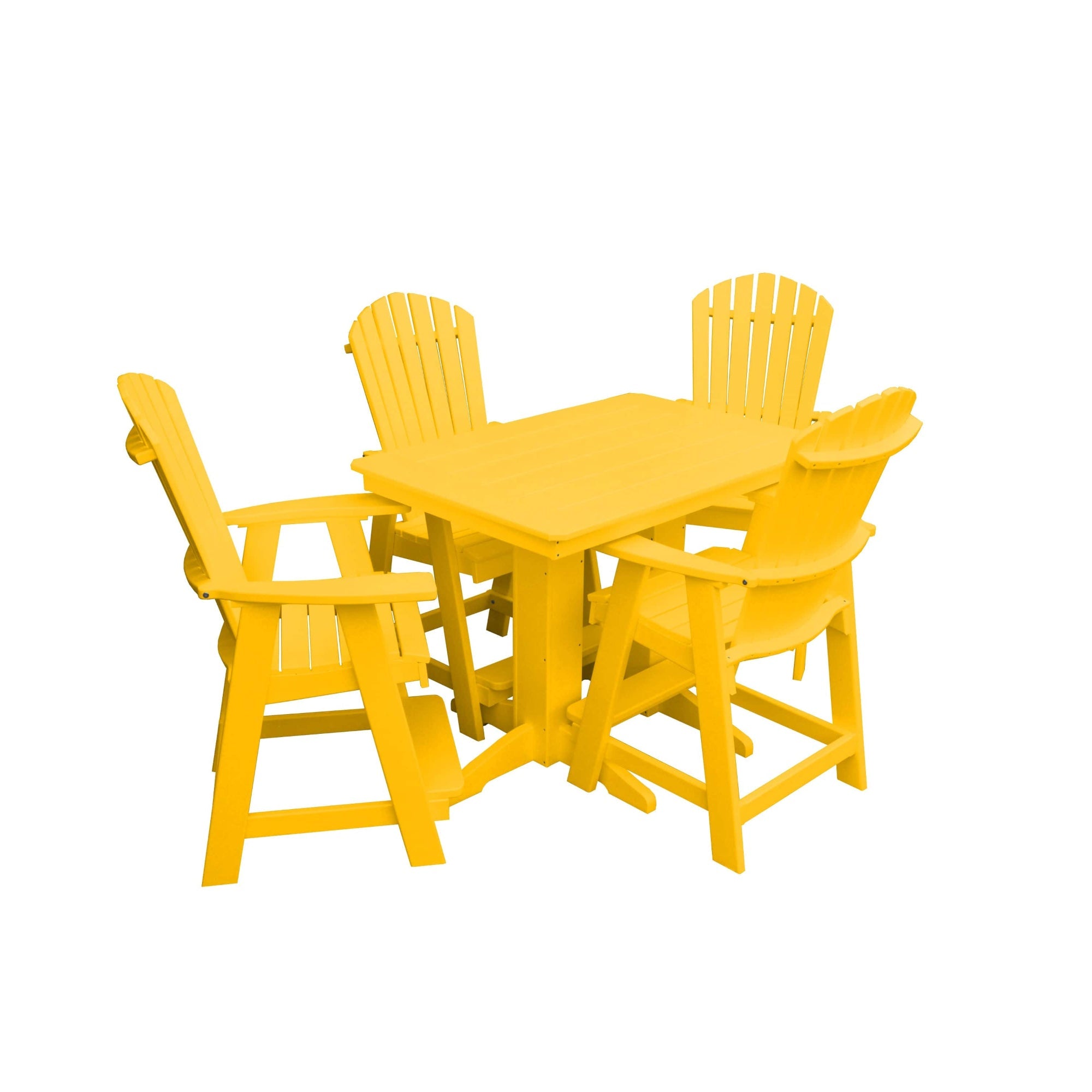 Keystone Amish Co. Sunburst 4-Person Counter Height Poly Dining Set