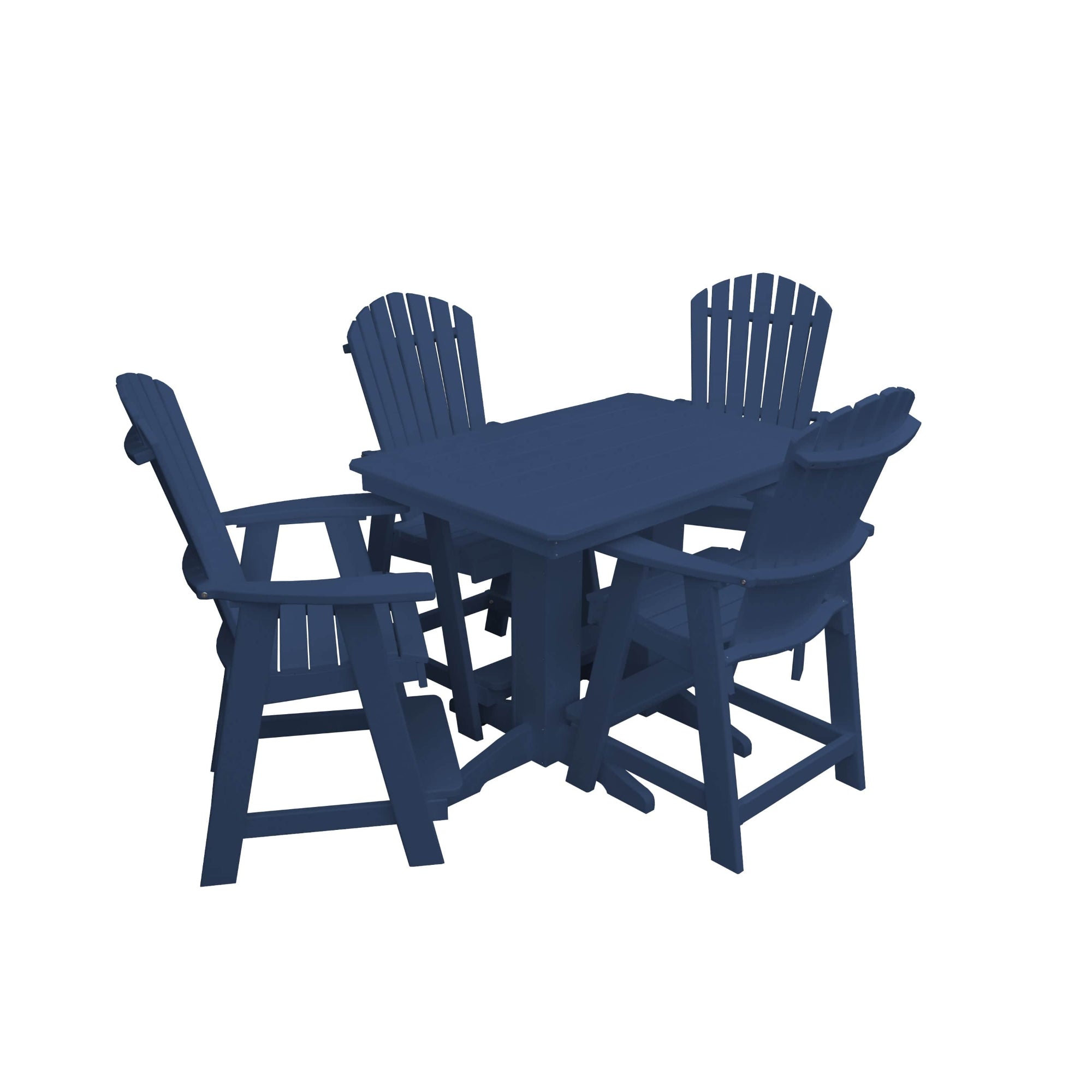 Keystone Amish Co. Sunburst 4-Person Counter Height Poly Dining Set