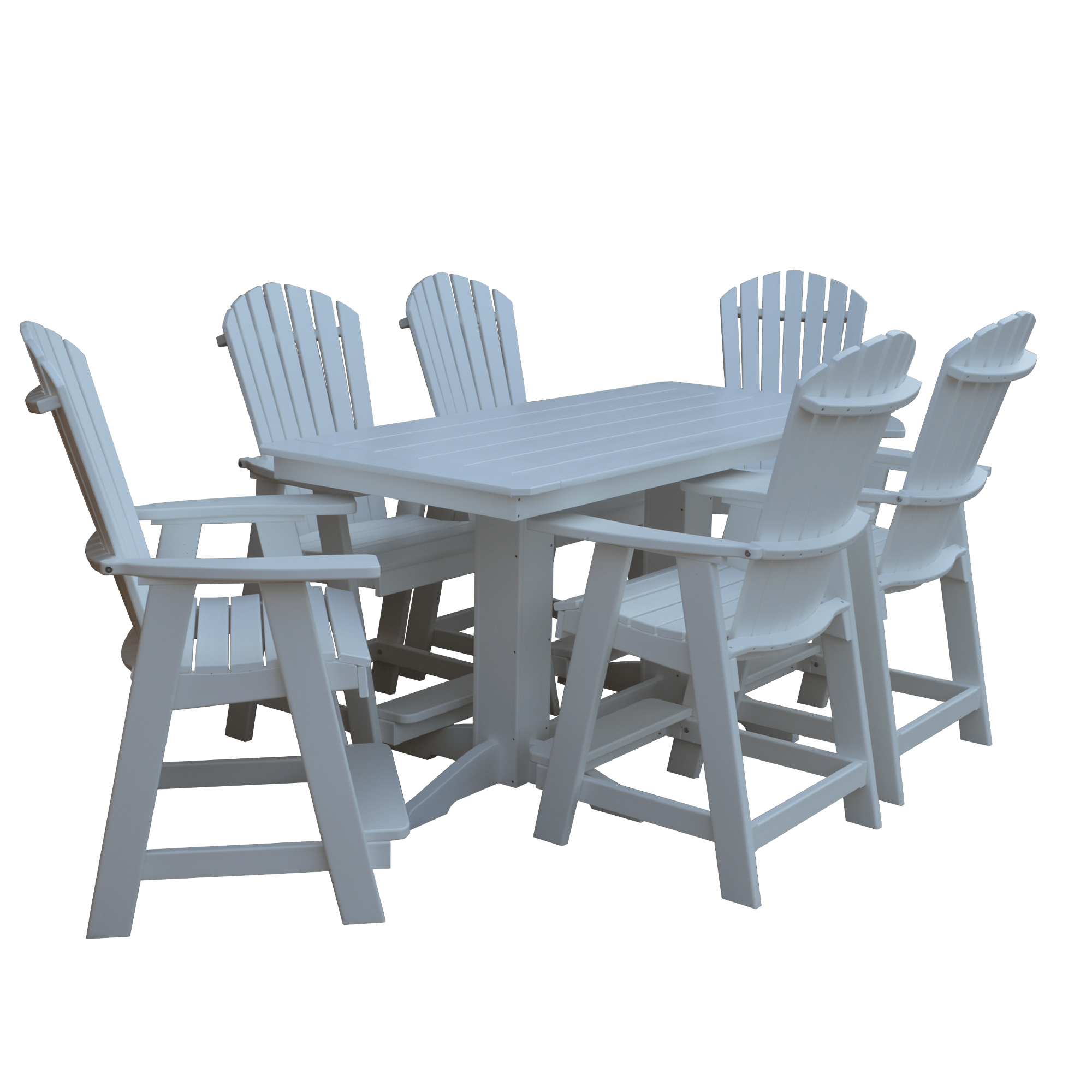 Keystone Amish Co. Sunburst 7-Piece Poly Counter Height Dining Set