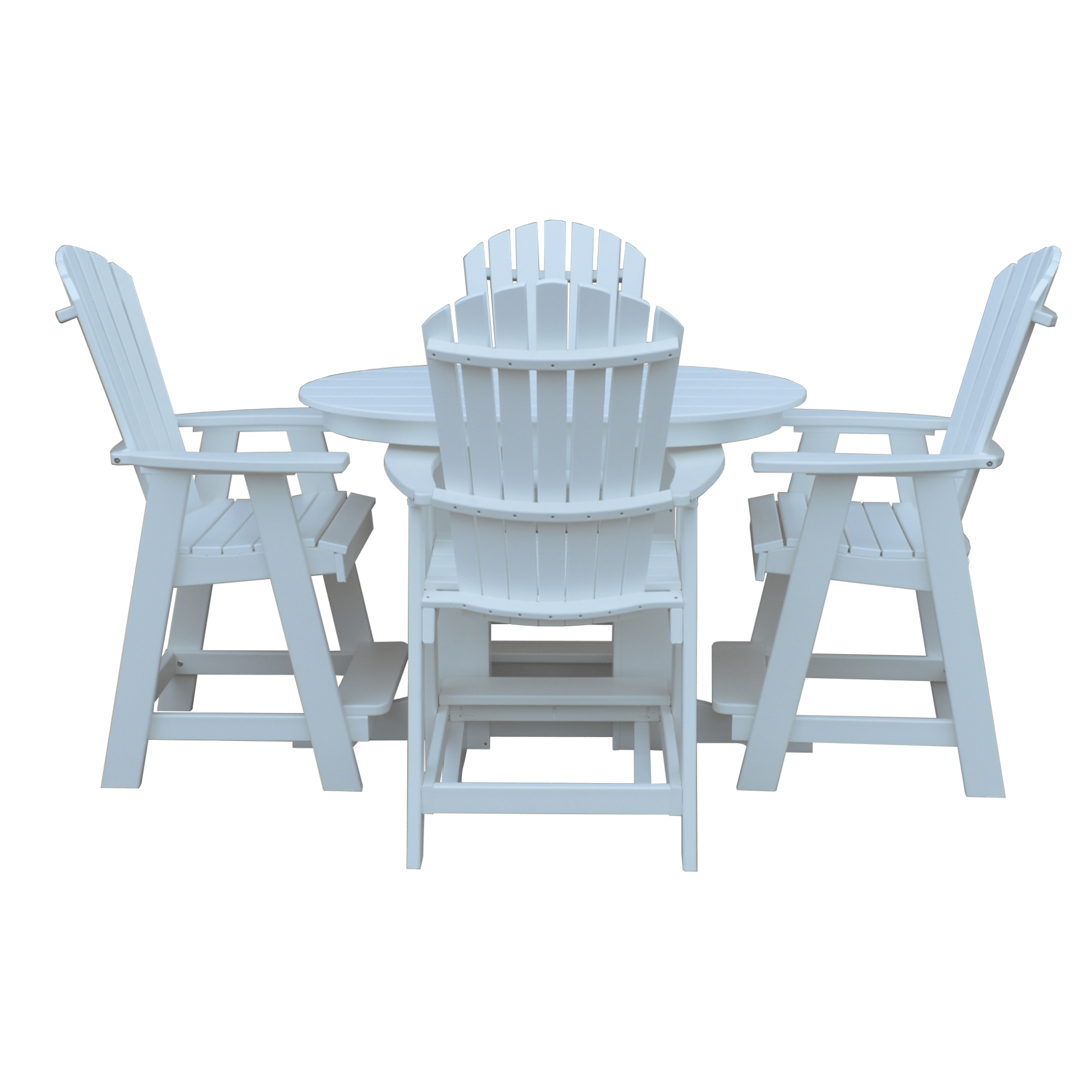 Keystone Amish Co. Sunburst 5-Piece Poly Counter Height Oval Dining Set