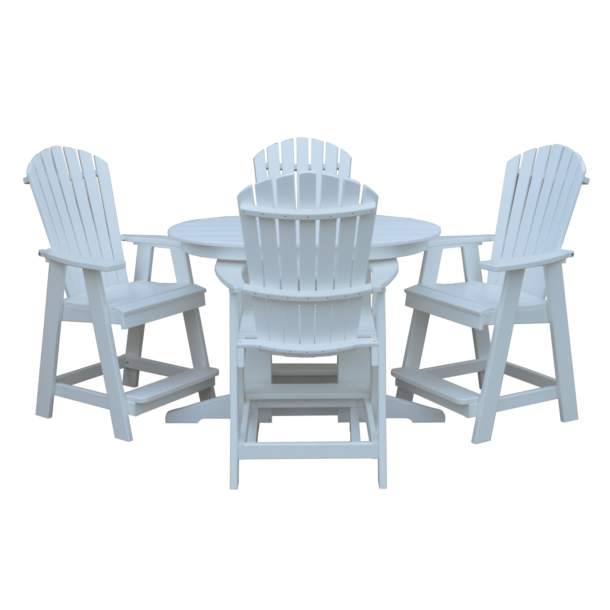 Keystone Amish Co. Sunburst 5-Piece Poly Counter Height Oval Dining Set