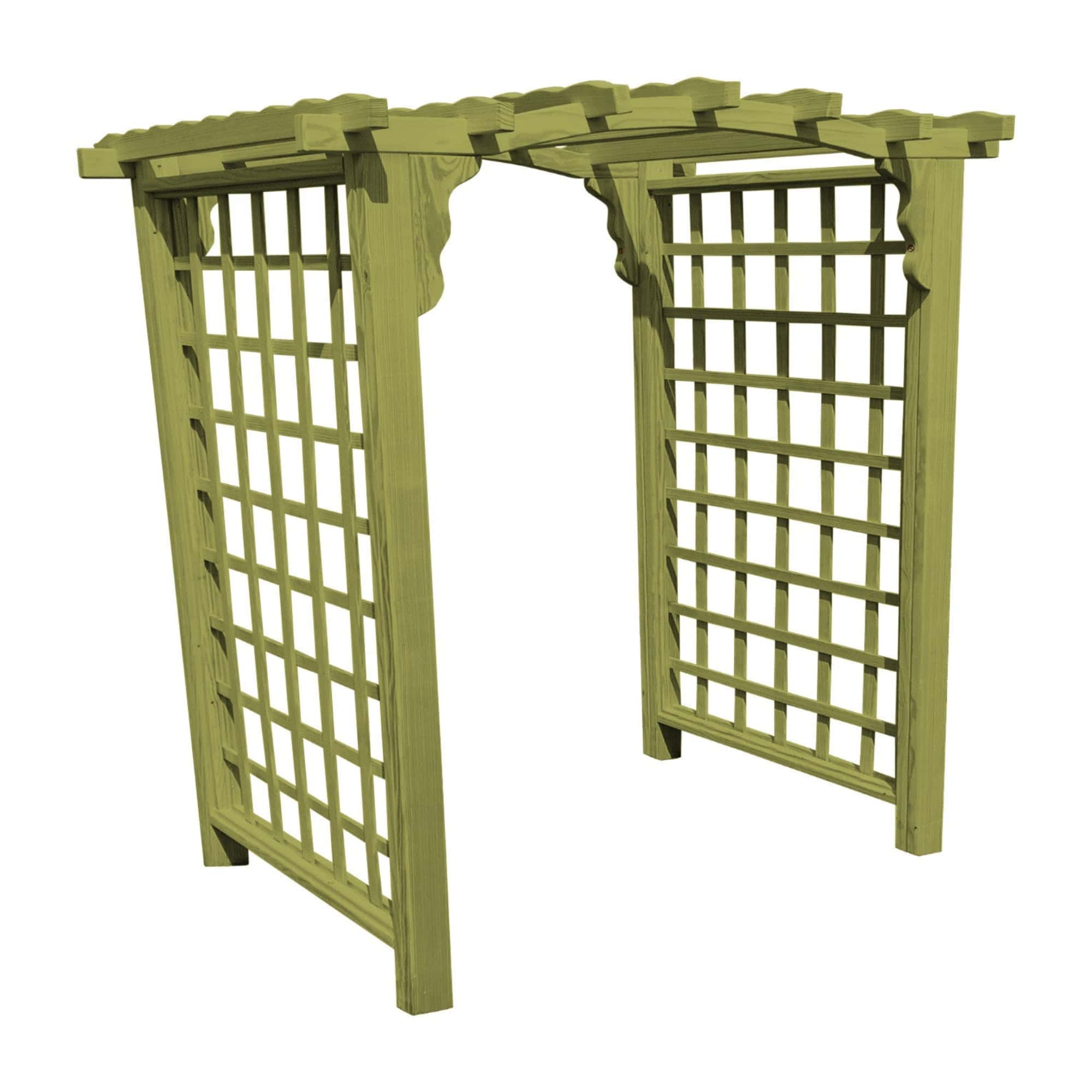 Heritage Lawncraft Georgetown Pressure Treated Wood Garden Arbor