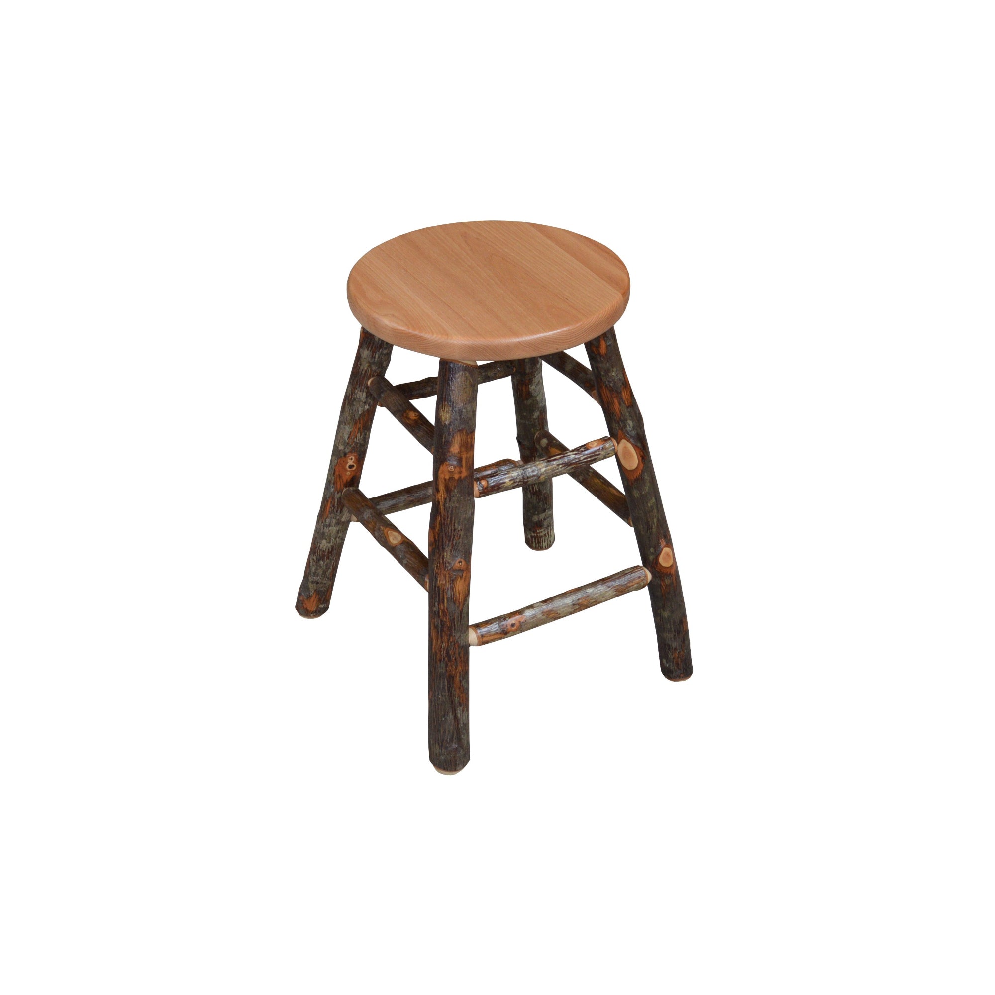 Keystone Amish Co. Rustic Hickory Counter Stool