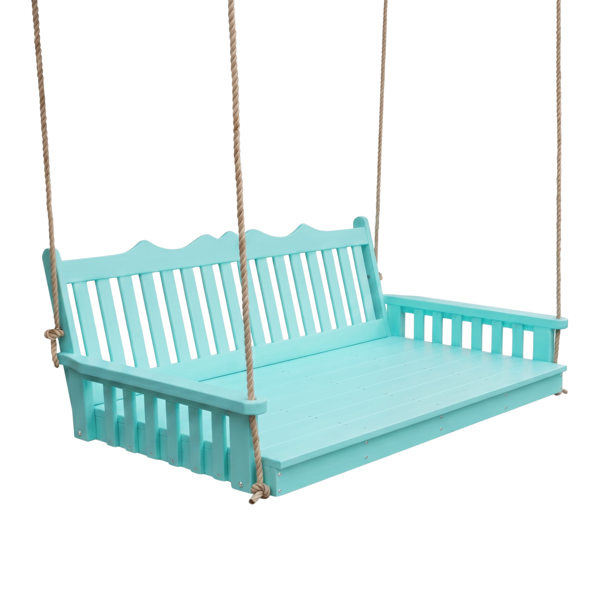 Keystone Amish Co. 6 Foot York Recycled Plastic Swing Bed, Aruba