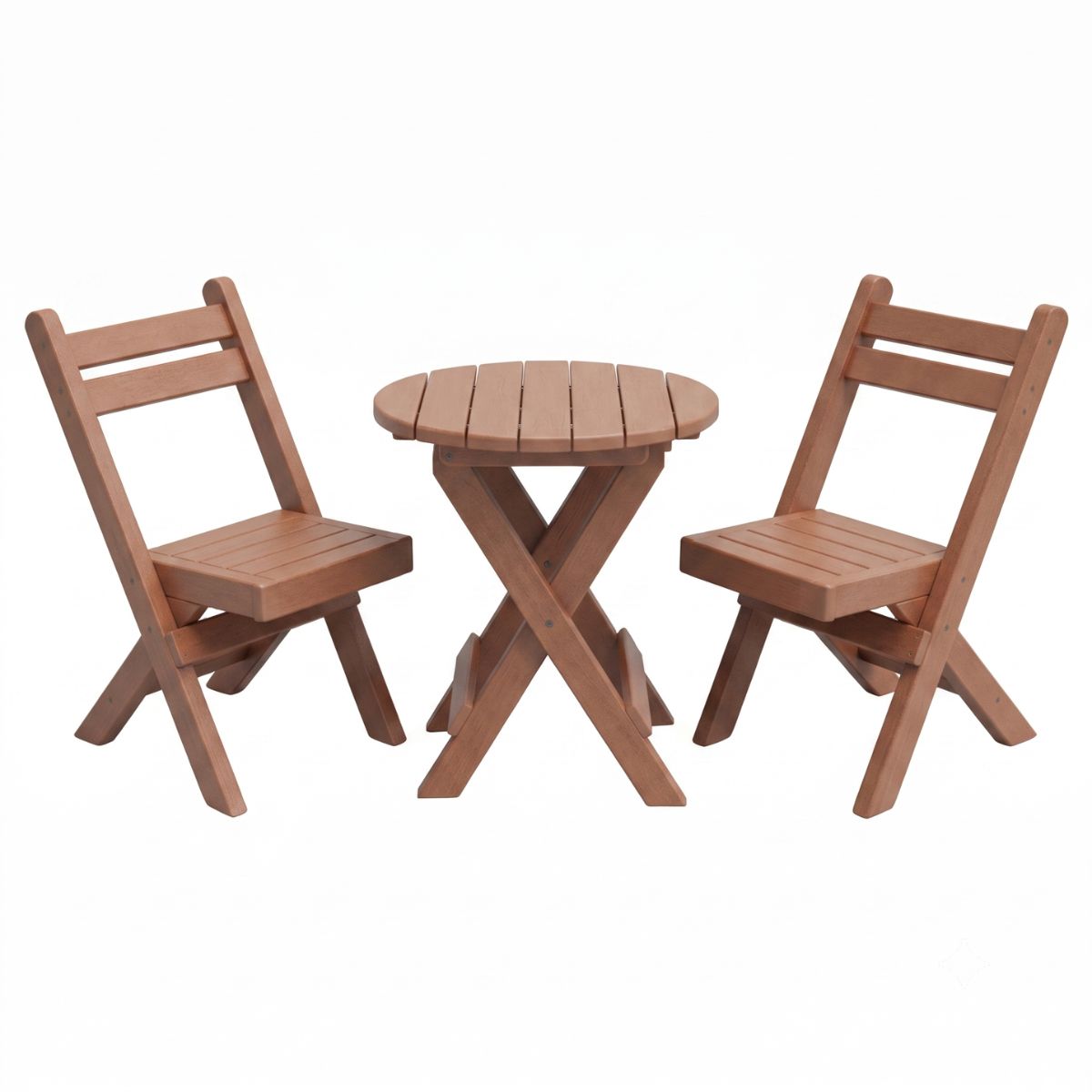 Keystone Amish Co. Coronado Round Poly Folding Bistro Set