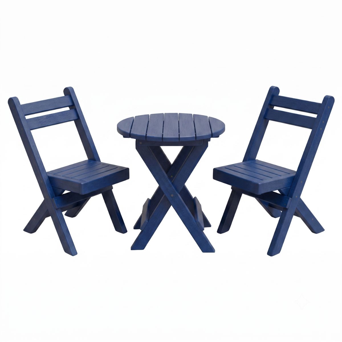 Keystone Amish Co. Coronado Round Poly Folding Bistro Set