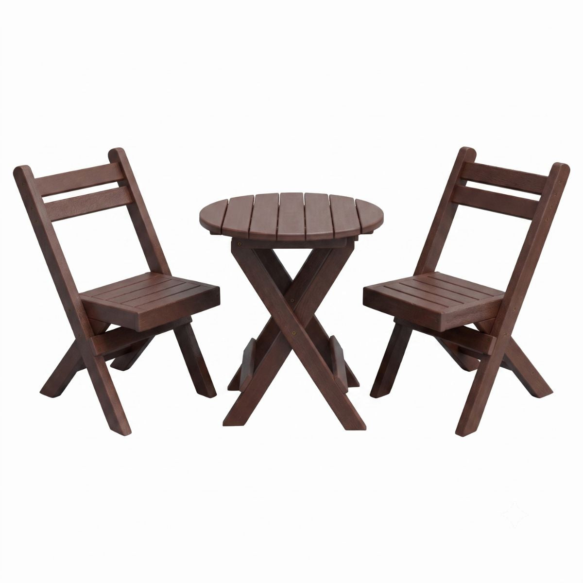 Keystone Amish Co. Coronado Round Poly Folding Bistro Set