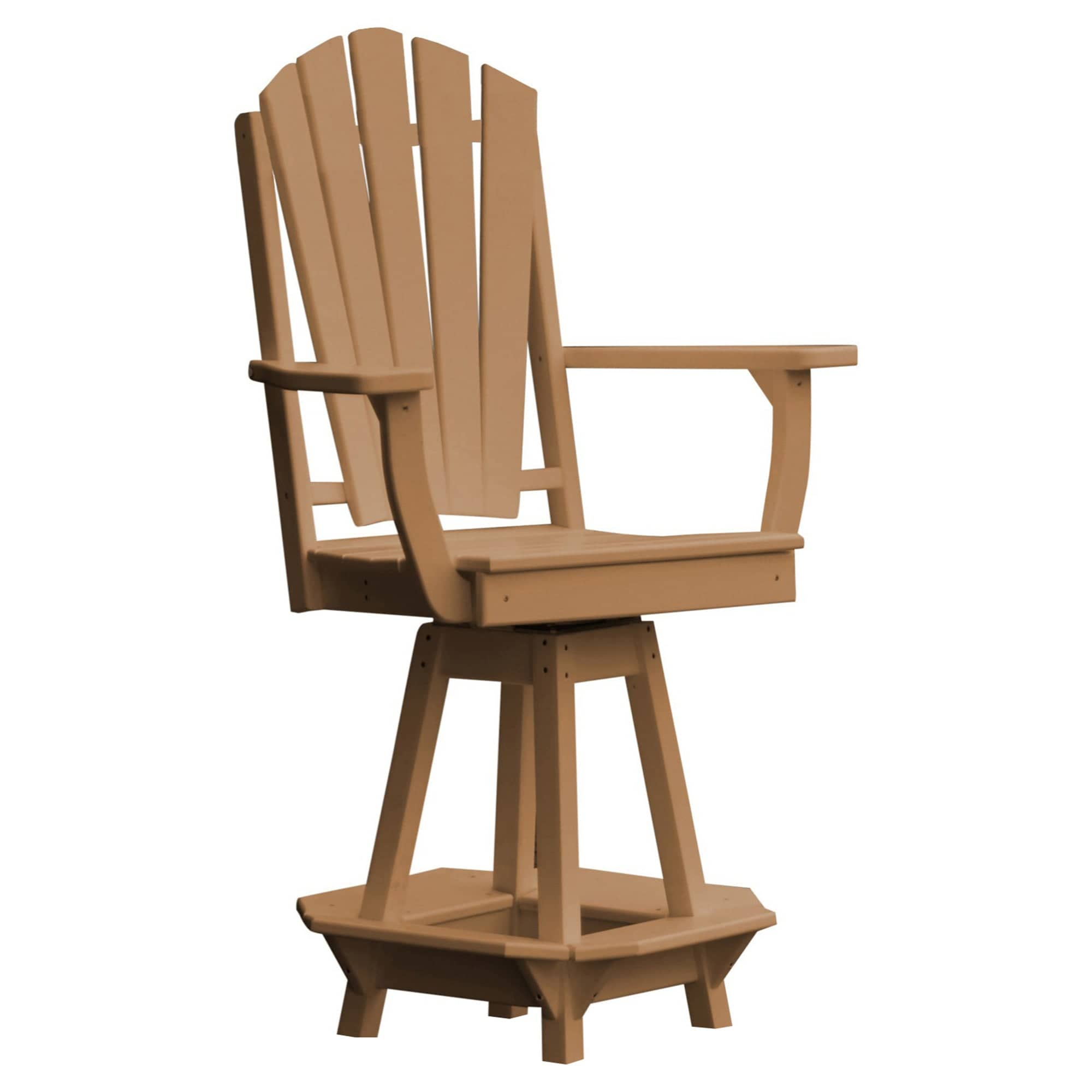 Keystone Amish Co. Sunburst Poly Outdoor Swivel Counter Chair