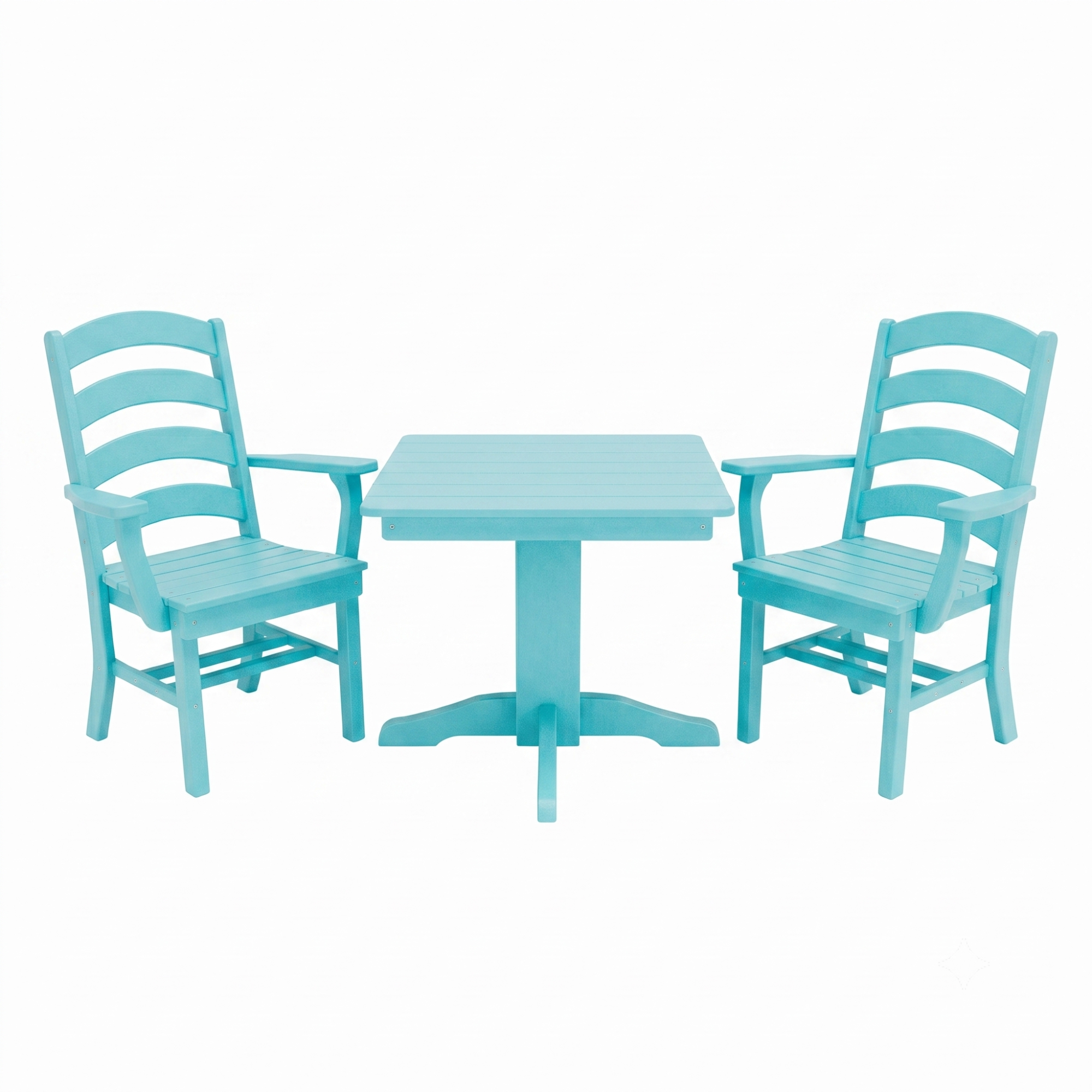 Keystone Amish Co. Josie 2 Person Poly Outdoor Dining Set with Square Table