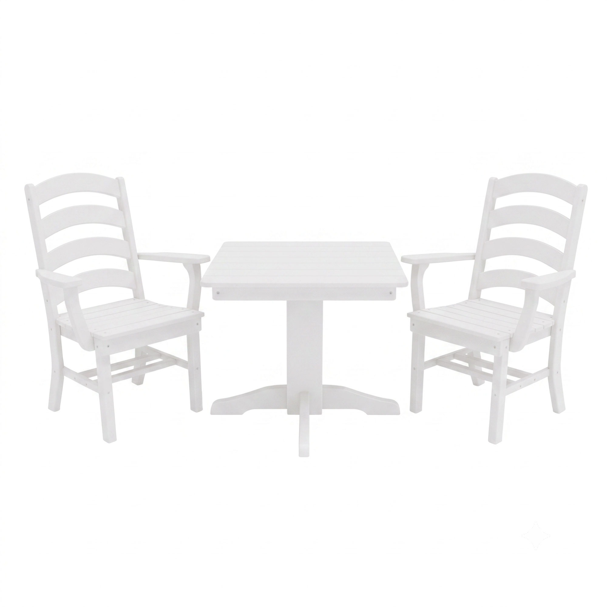 Keystone Amish Co. Josie 2 Person Poly Outdoor Dining Set with Square Table