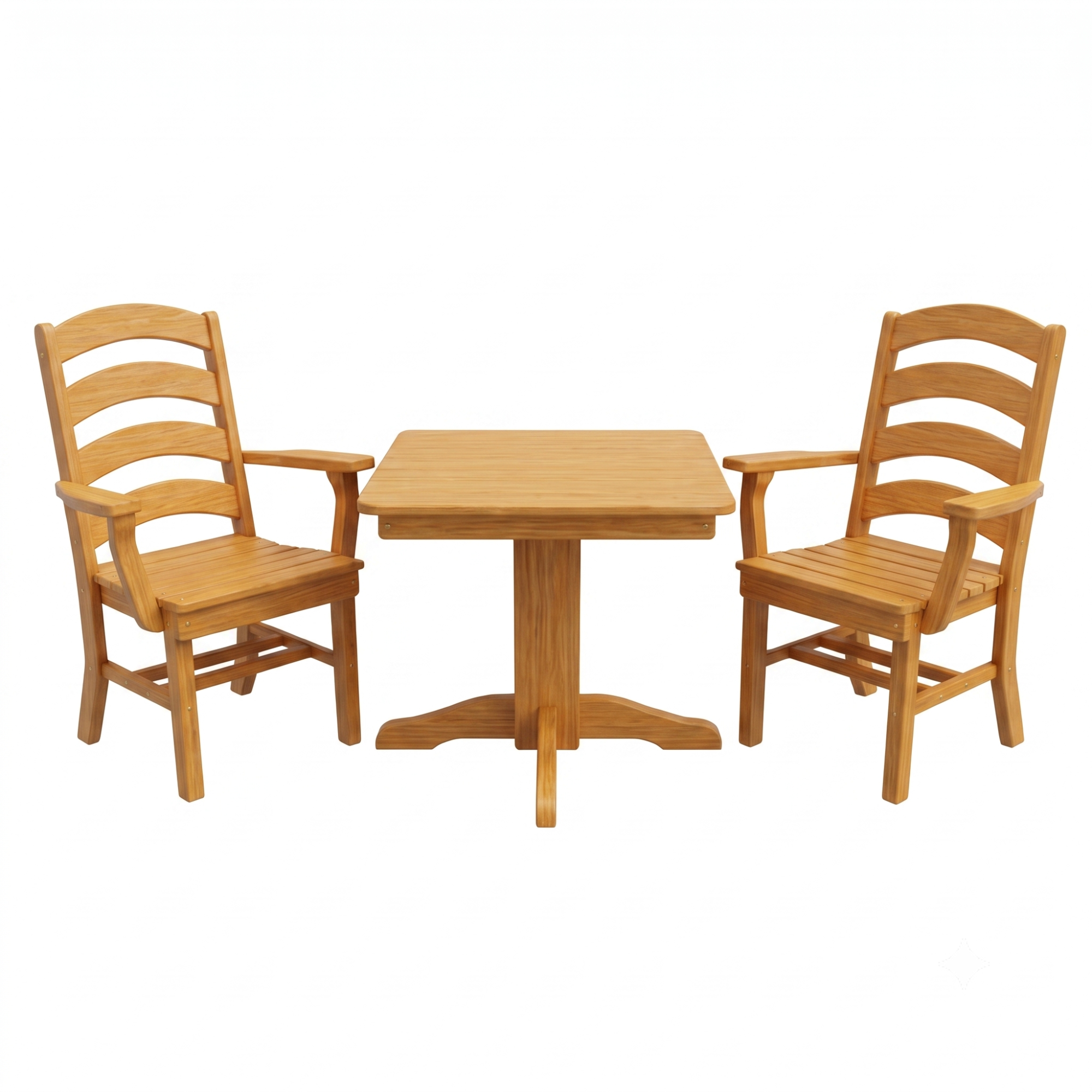 Keystone Amish Co. Josie 2 Person Poly Outdoor Dining Set with Square Table