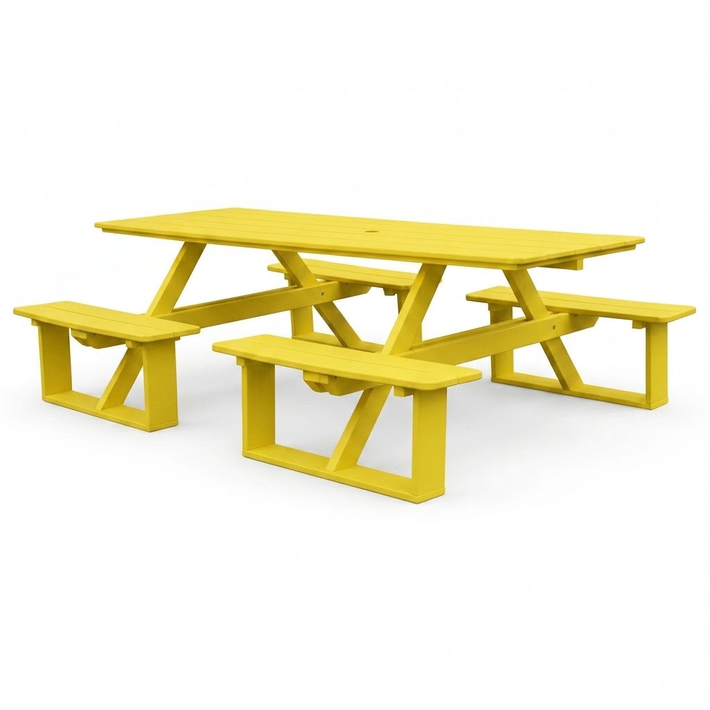 Keystone Amish Co. Traditional Walk-In Poly Lumber Picnic Table