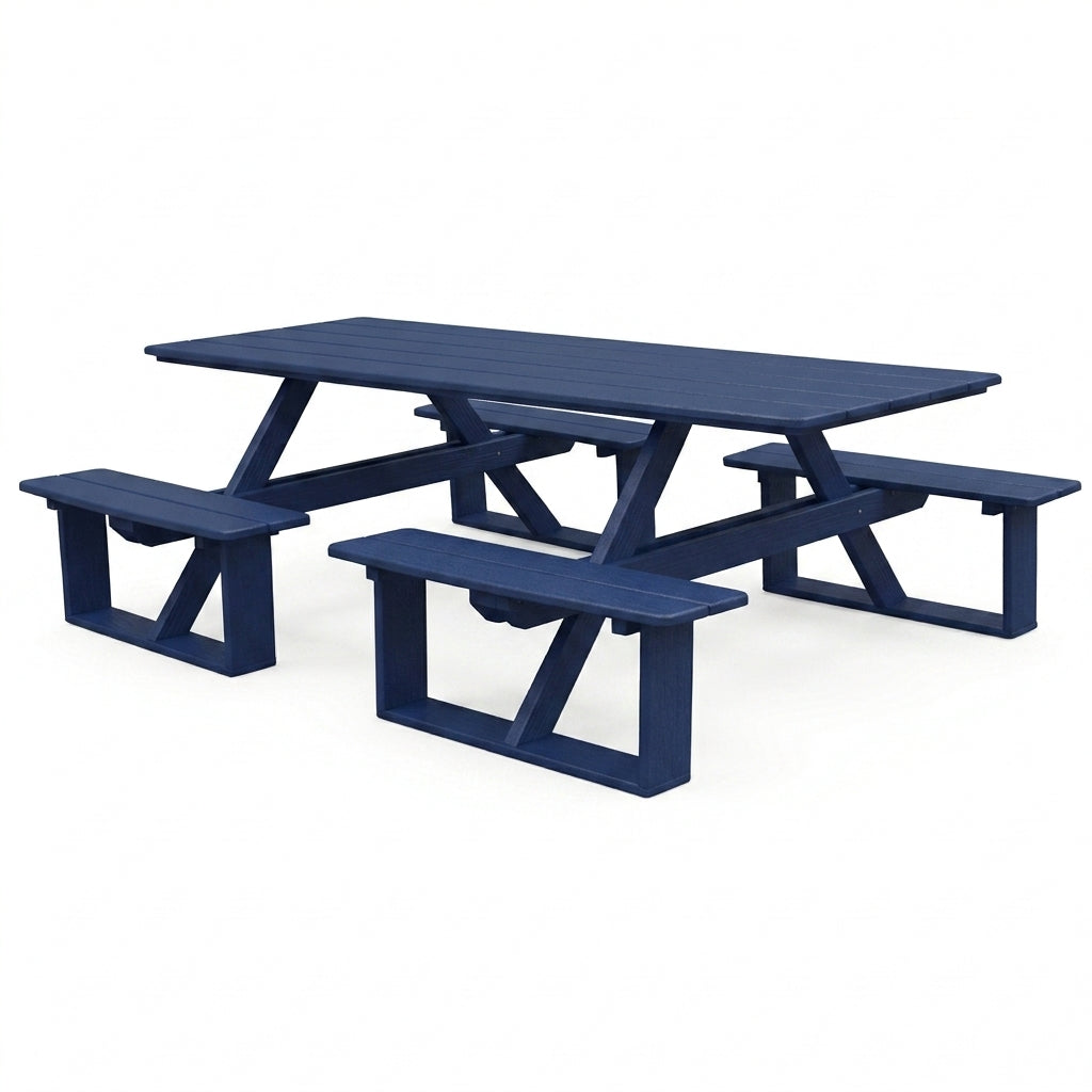 Keystone Amish Co. Traditional Walk-In Poly Lumber Picnic Table