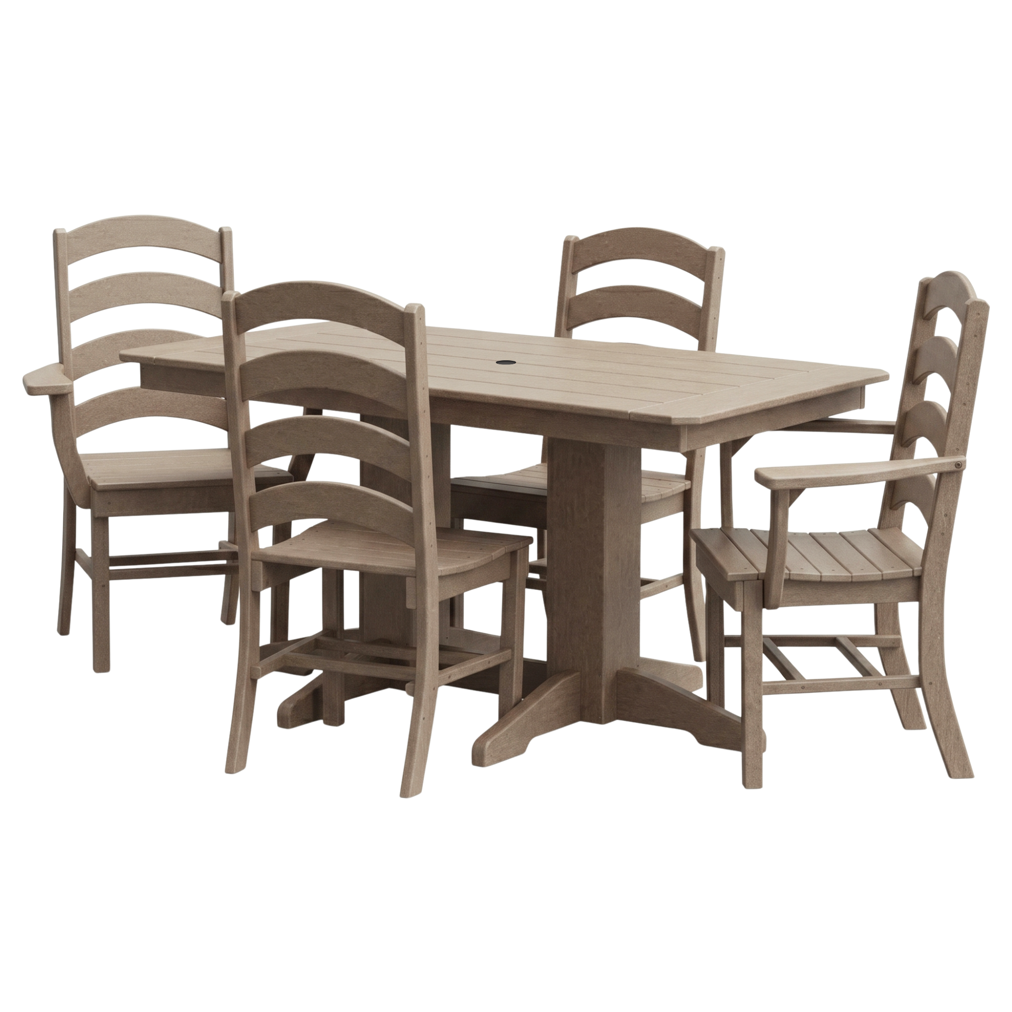 Keystone Amish Co. Josie 5-Foot Poly Outdoor Dining Set