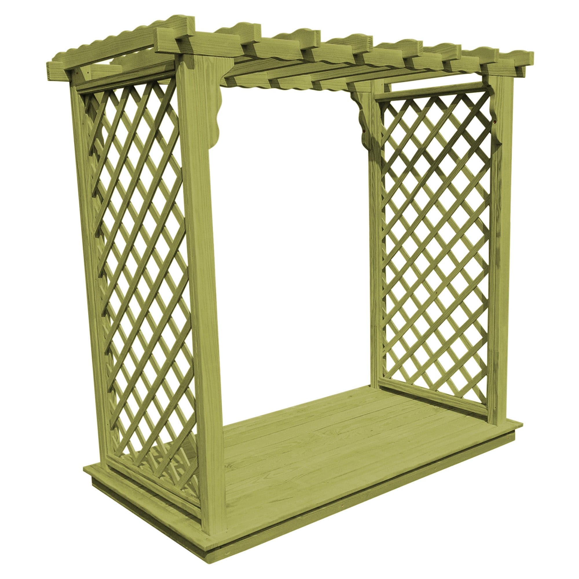 Heritage Lawncraft Manchester Pressure Treated Wooden Garden Arbor