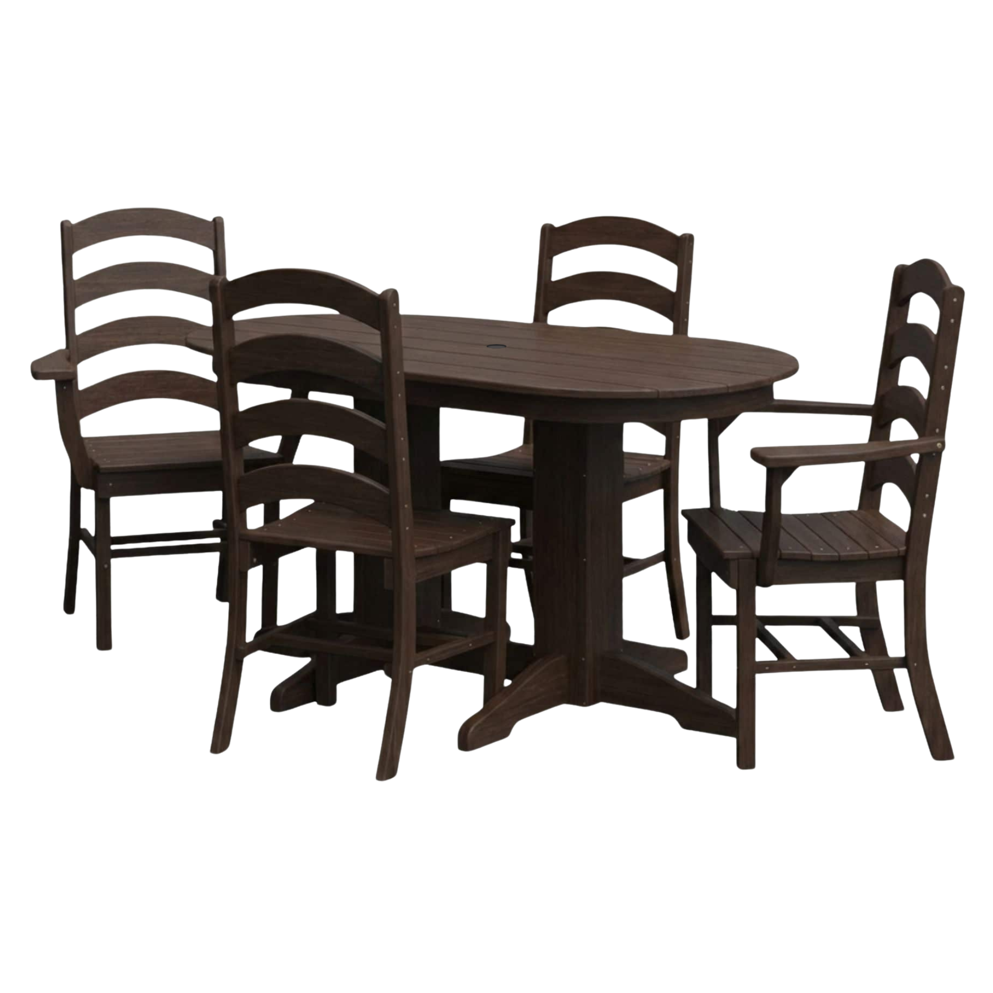 Keystone Amish Co. Josie 5-Piece Oval Poly Outdoor Dining Set