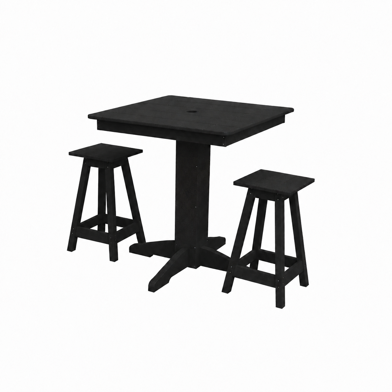 Keystone Amish Co. Riley 3-Piece Outdoor Poly Counter Height Dining Set