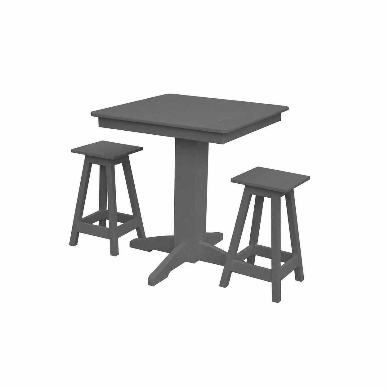 Keystone Amish Co. Riley 3-Piece Outdoor Poly Counter Height Dining Set