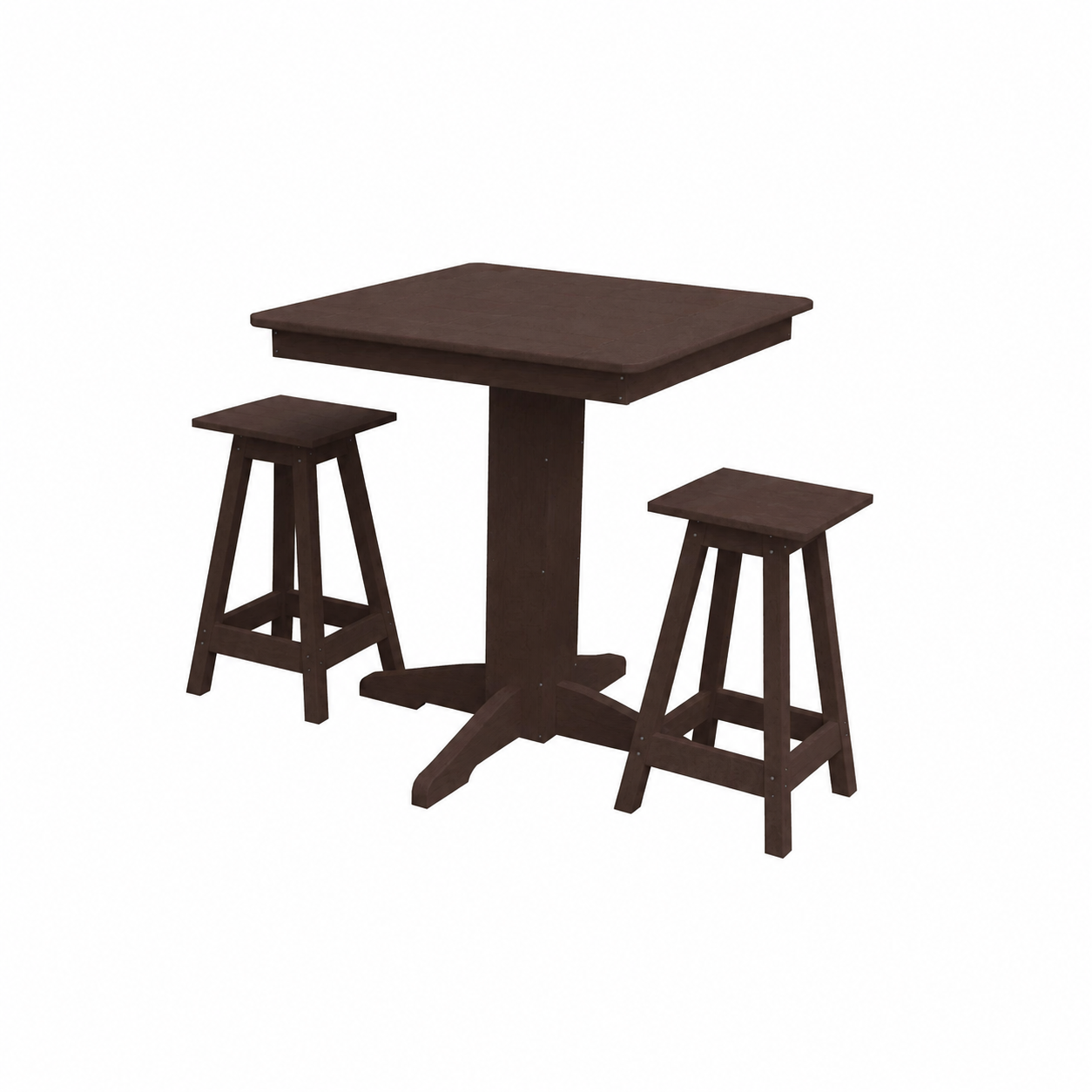 Keystone Amish Co. Riley 3-Piece Outdoor Poly Counter Height Dining Set