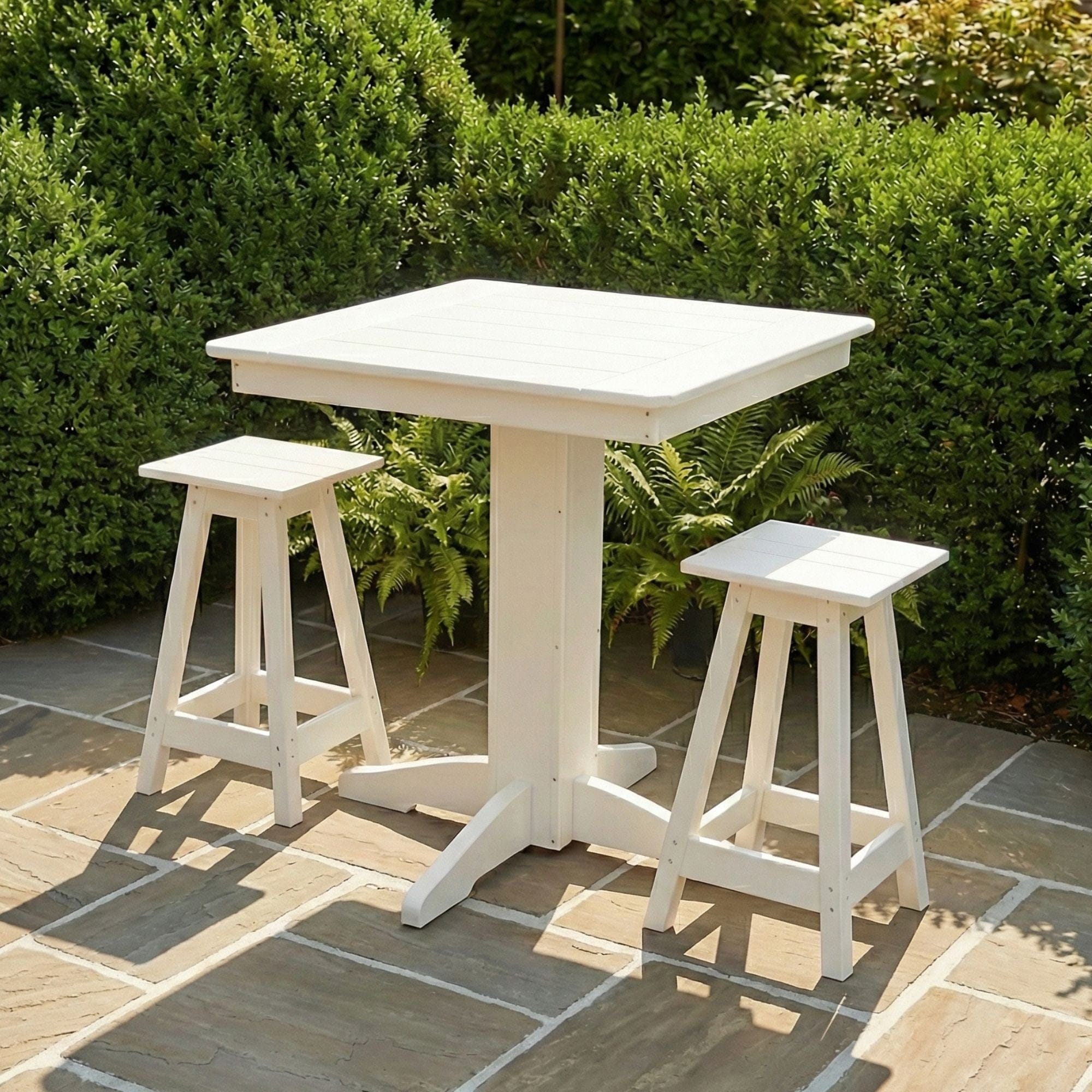 Keystone Amish Co. Riley 3-Piece Outdoor Poly Counter Height Dining Set