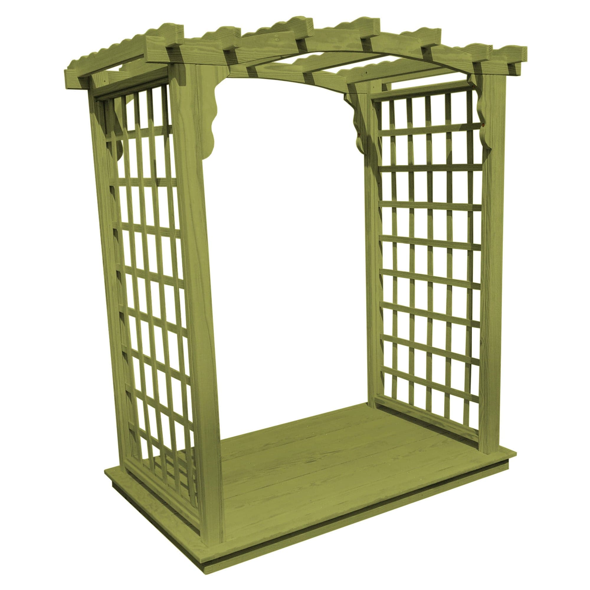 Heritage Lawncraft Georgetown Pressure Treated Wood Garden Arbor