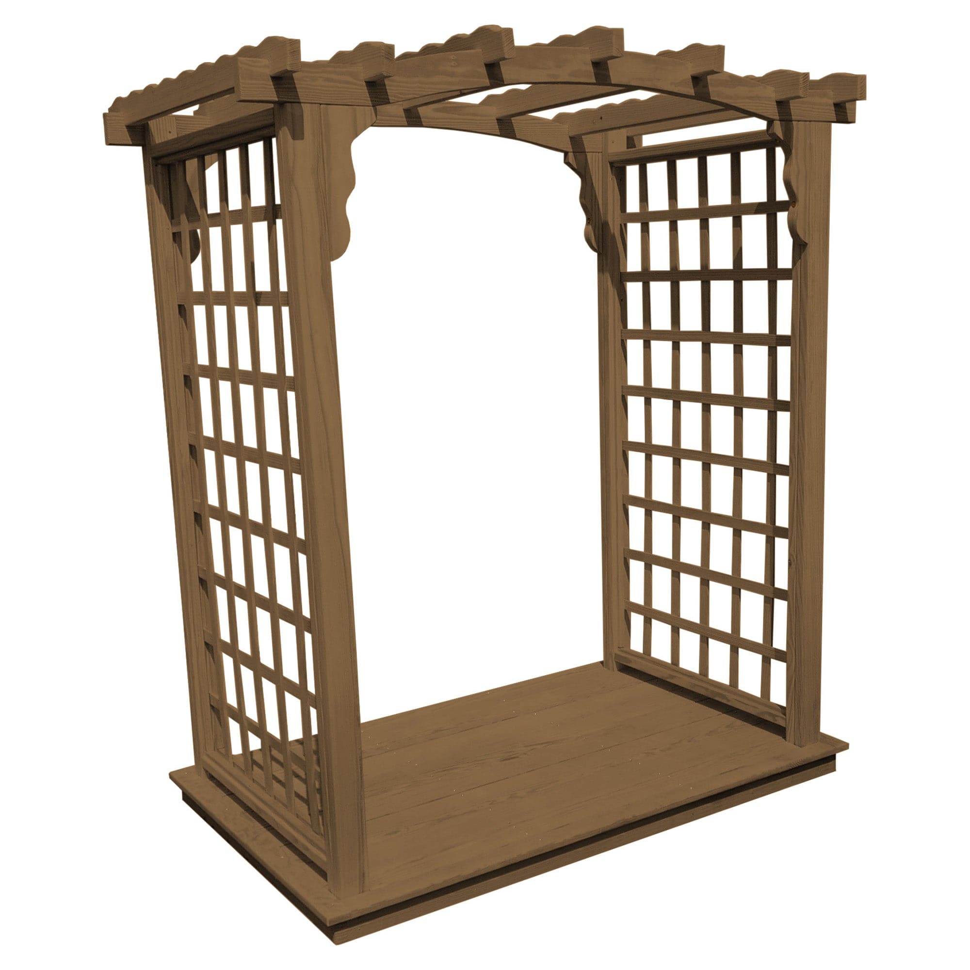 Heritage Lawncraft Georgetown Pressure Treated Wood Garden Arbor