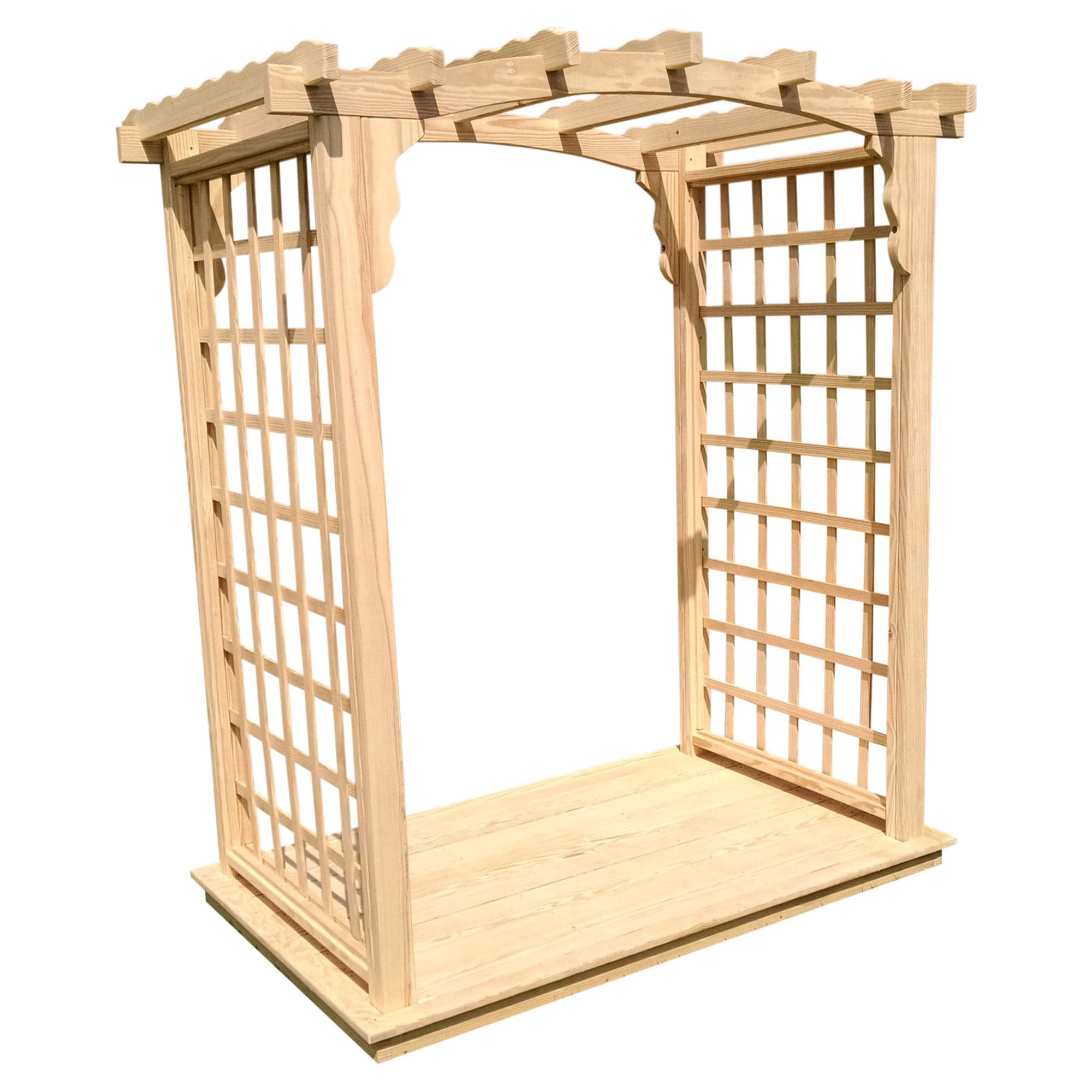 Heritage Lawncraft Georgetown Pressure Treated Wood Garden Arbor