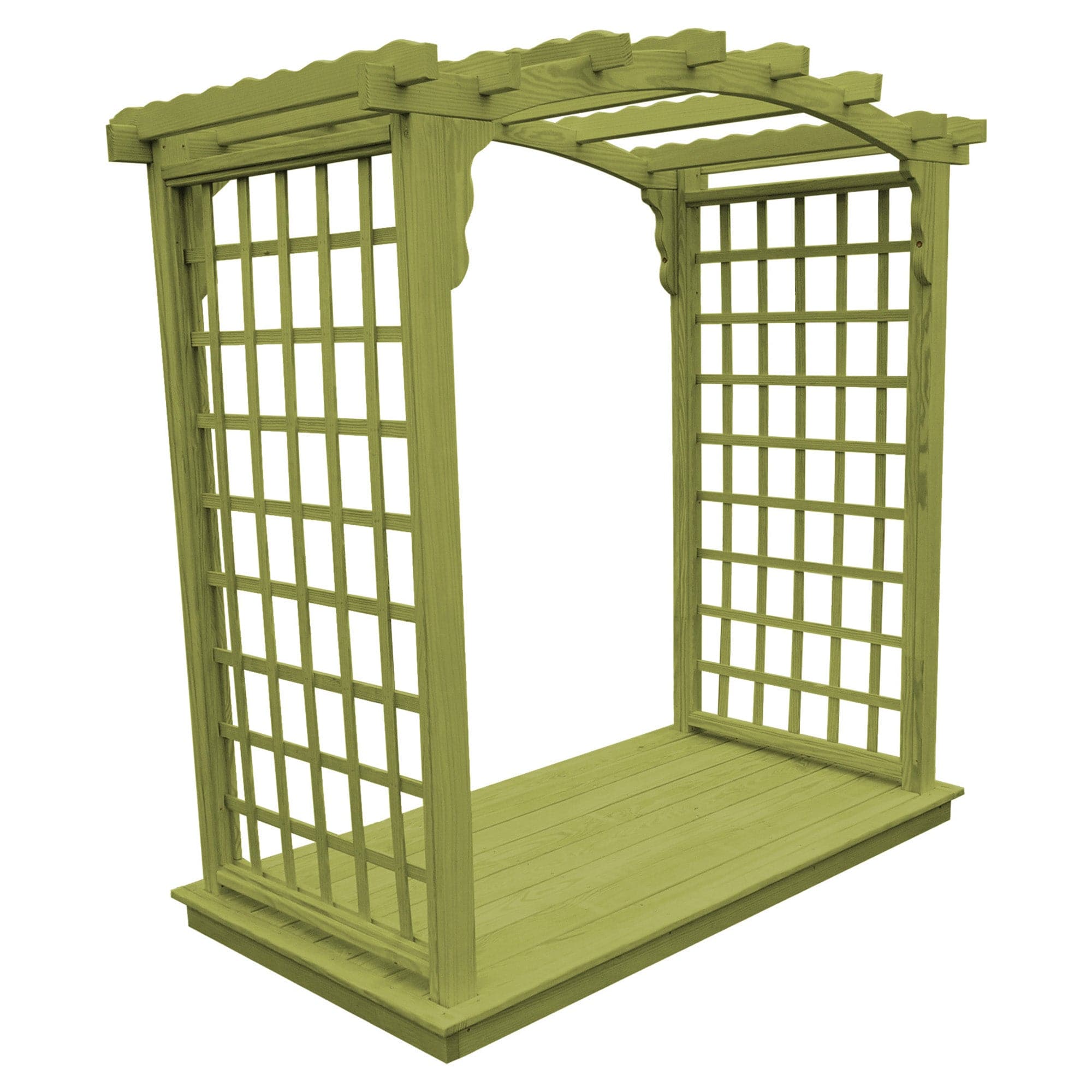 Heritage Lawncraft Georgetown Pressure Treated Wood Garden Arbor